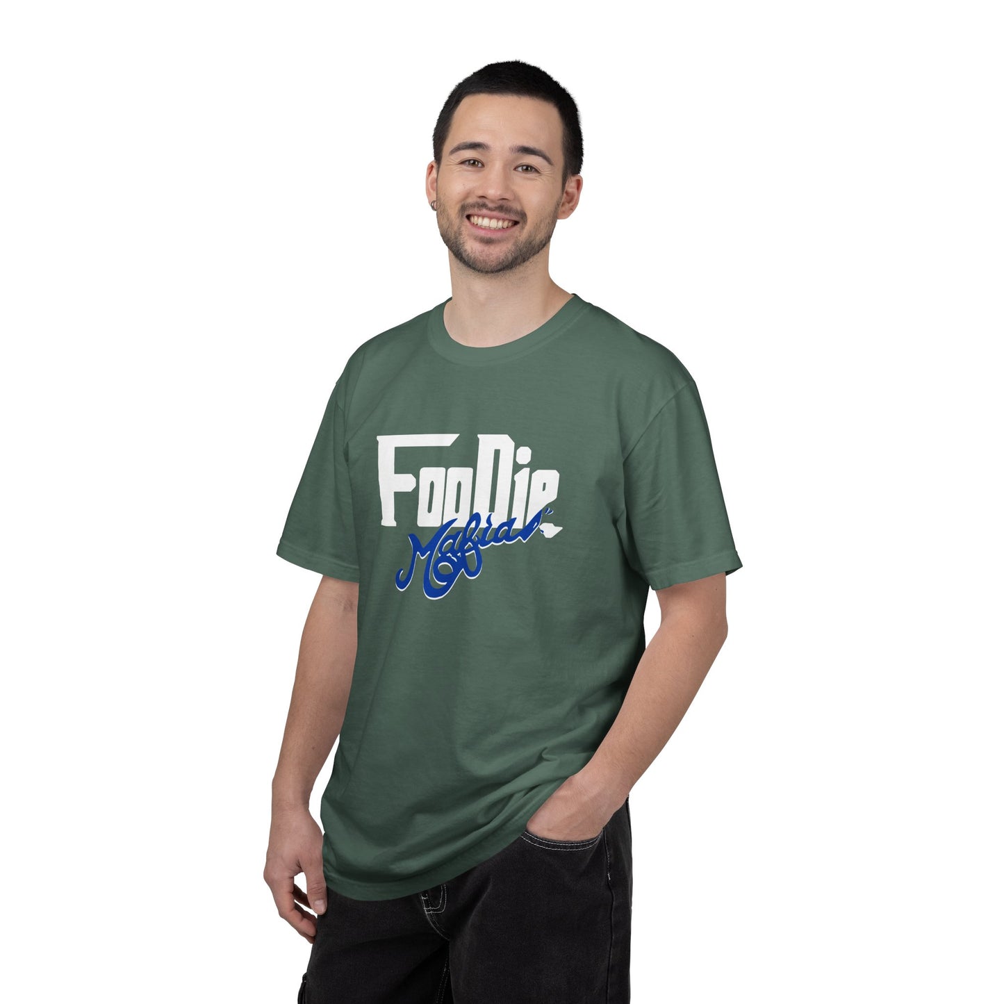 L.O.E.F Foodie Mafia Unisex Tee Shirt  (Dark Blue)