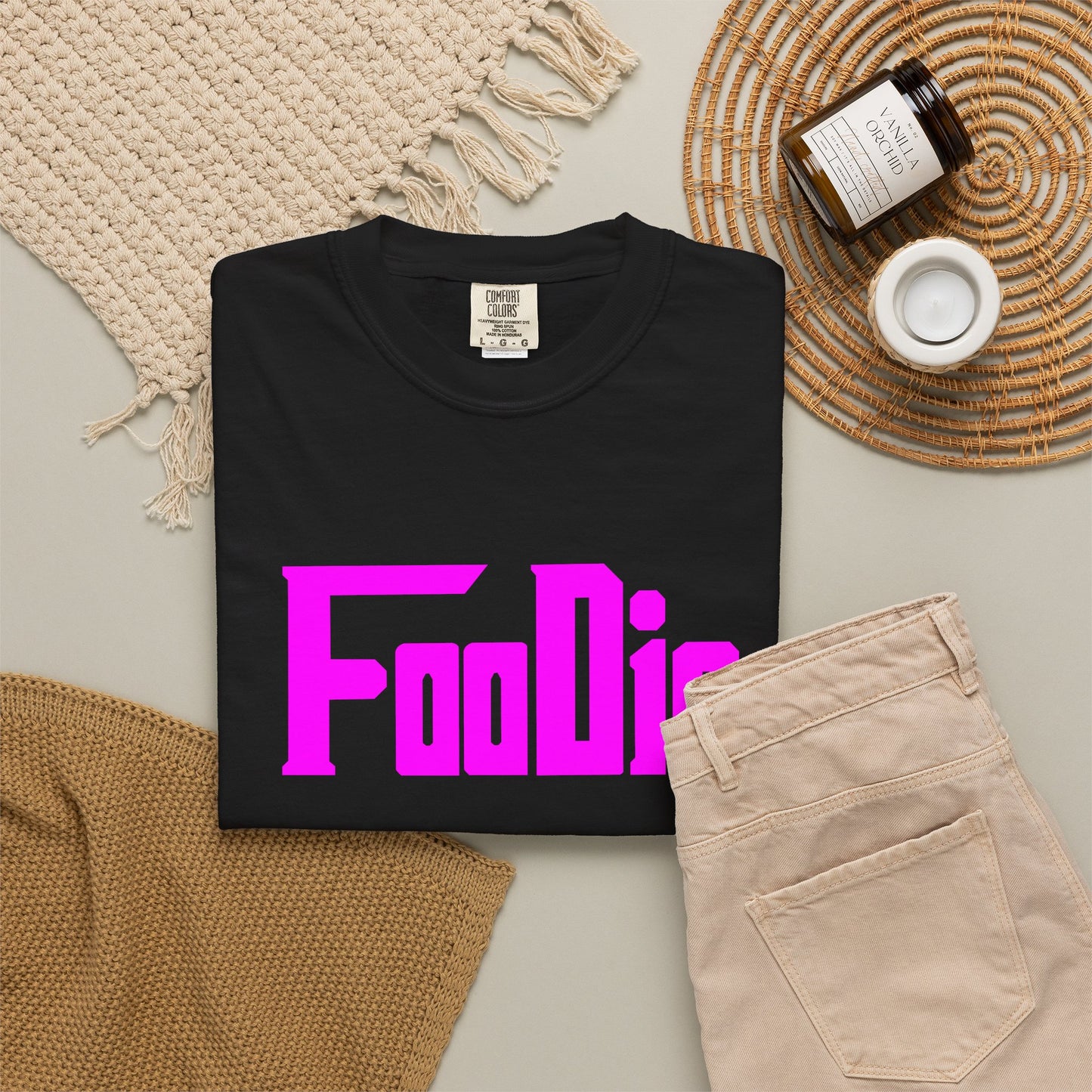 L.O.E.F Foodie Unisex Tee Shirt (Fuchsia)