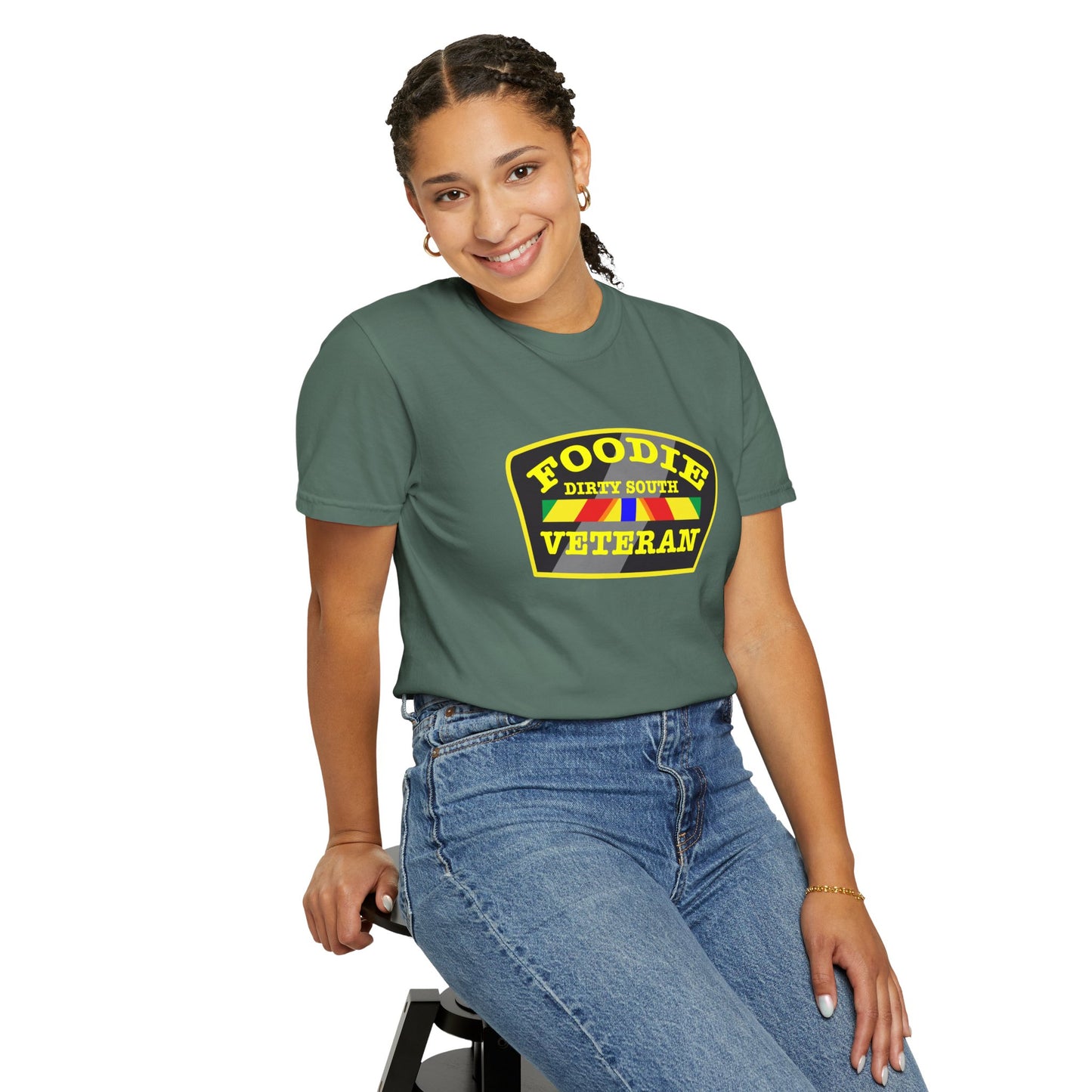 L.O.E.F Foodie Veteran DIRTY SOUTH Unisex Tee Shirt (Yellow)