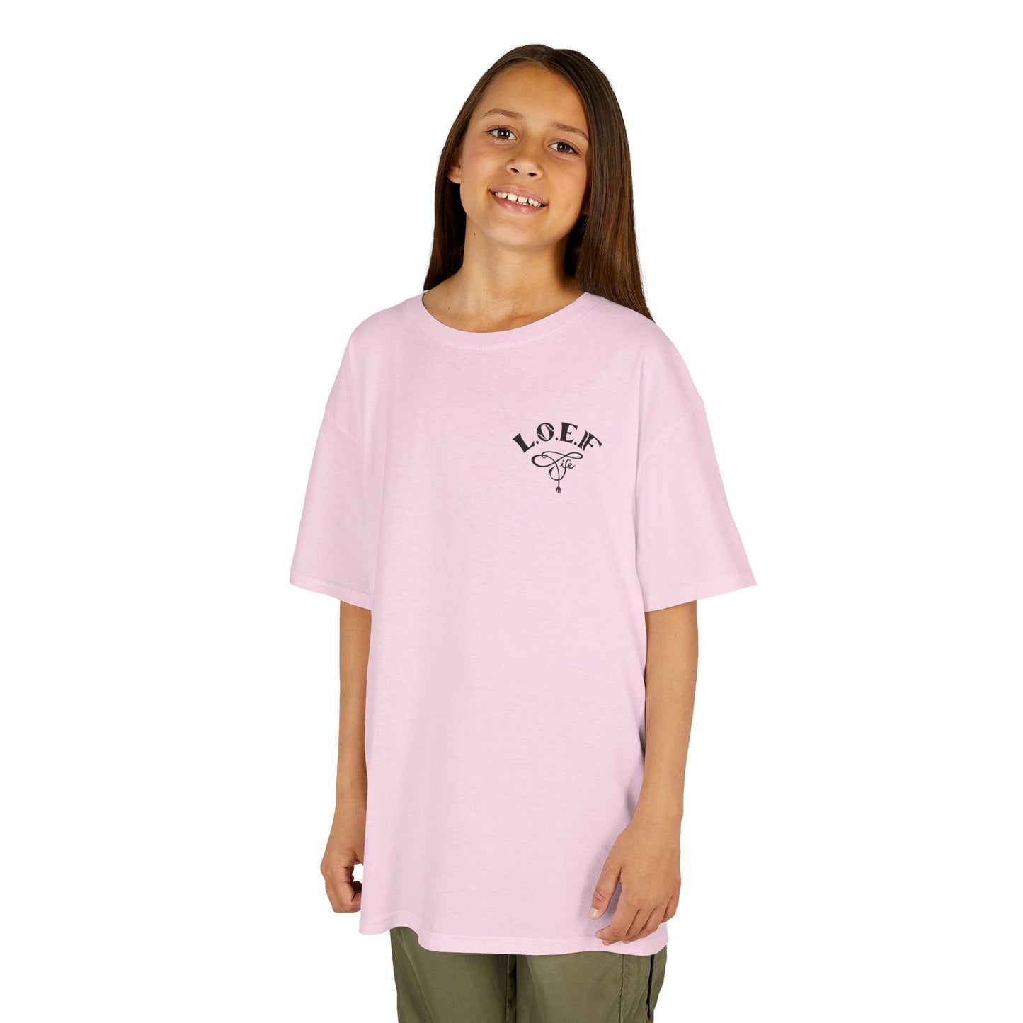 L.O.E.F Foodie 4Life Young Tee Shirt  (Black)