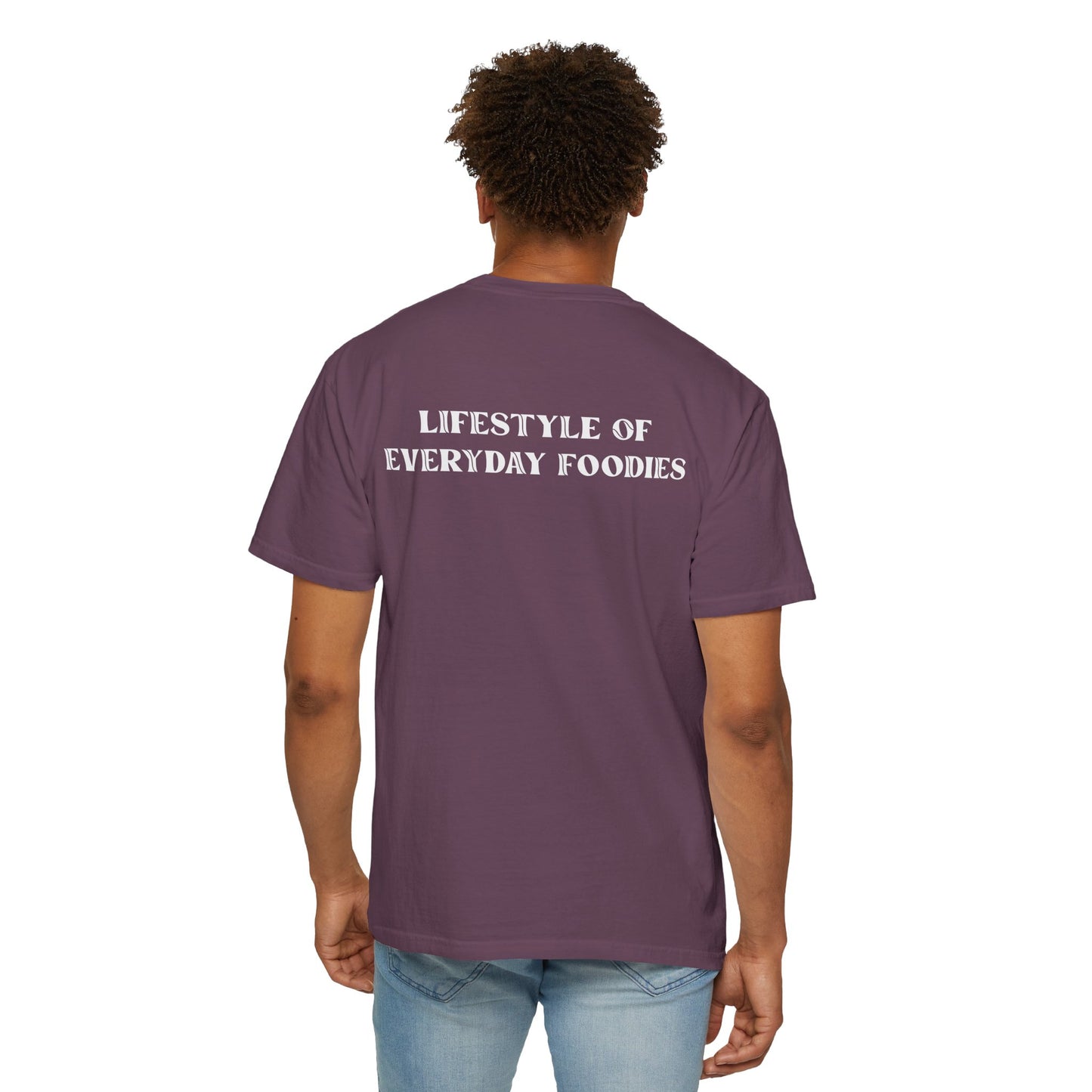L.O.E.F LIFESTYLE OF EVERYDAY FOODIES Unisex Tee Shirt (White)