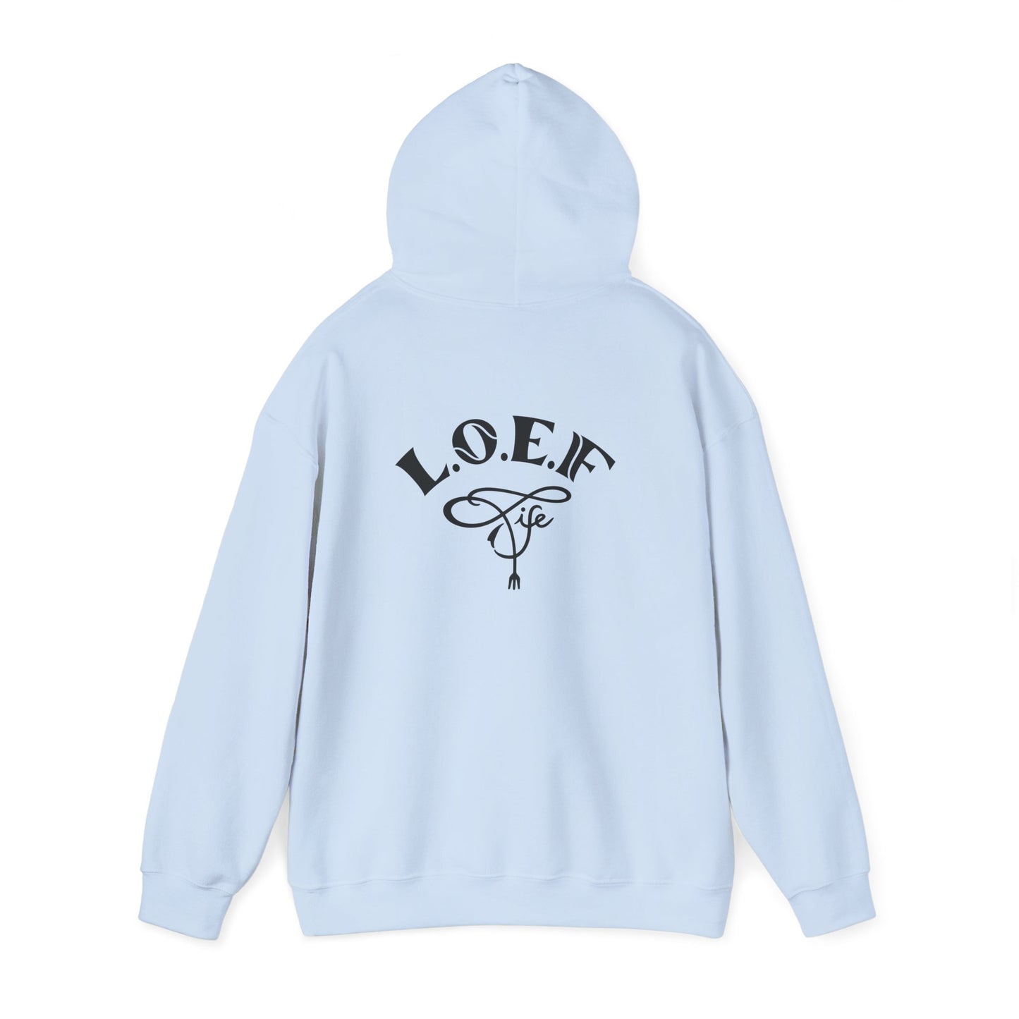 L.O.E.F Foodie 4Life Vegan Hoodie (Fuchsia)