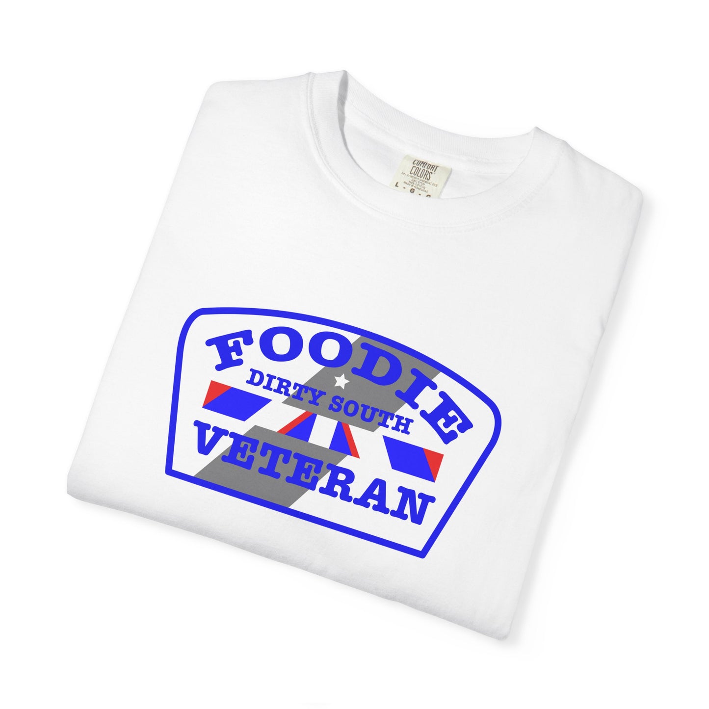 L.O.E.F Foodie Veteran DIRTY SOUTH Unisex Tee Shirt (Blue)