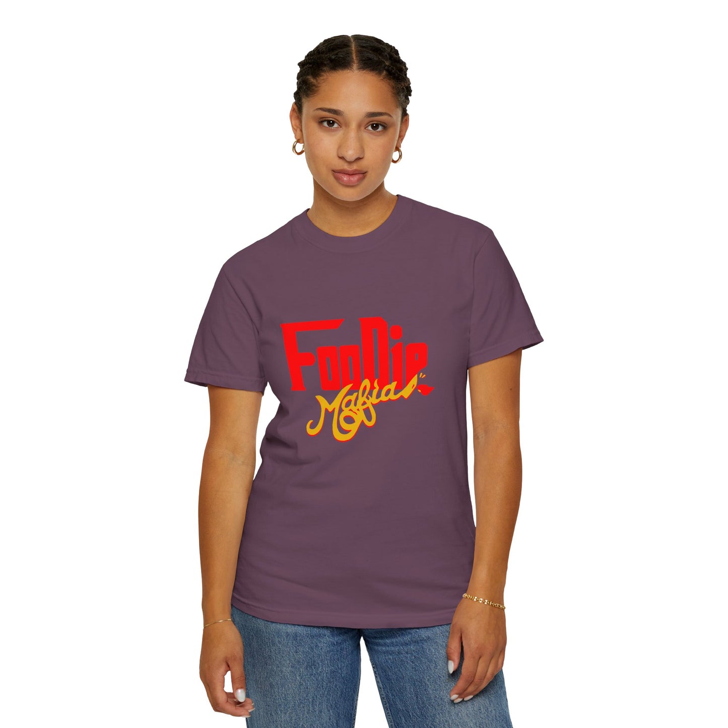 L.O.E.F Red Foodie Mafia Unisex Tee Shirt (Gold)