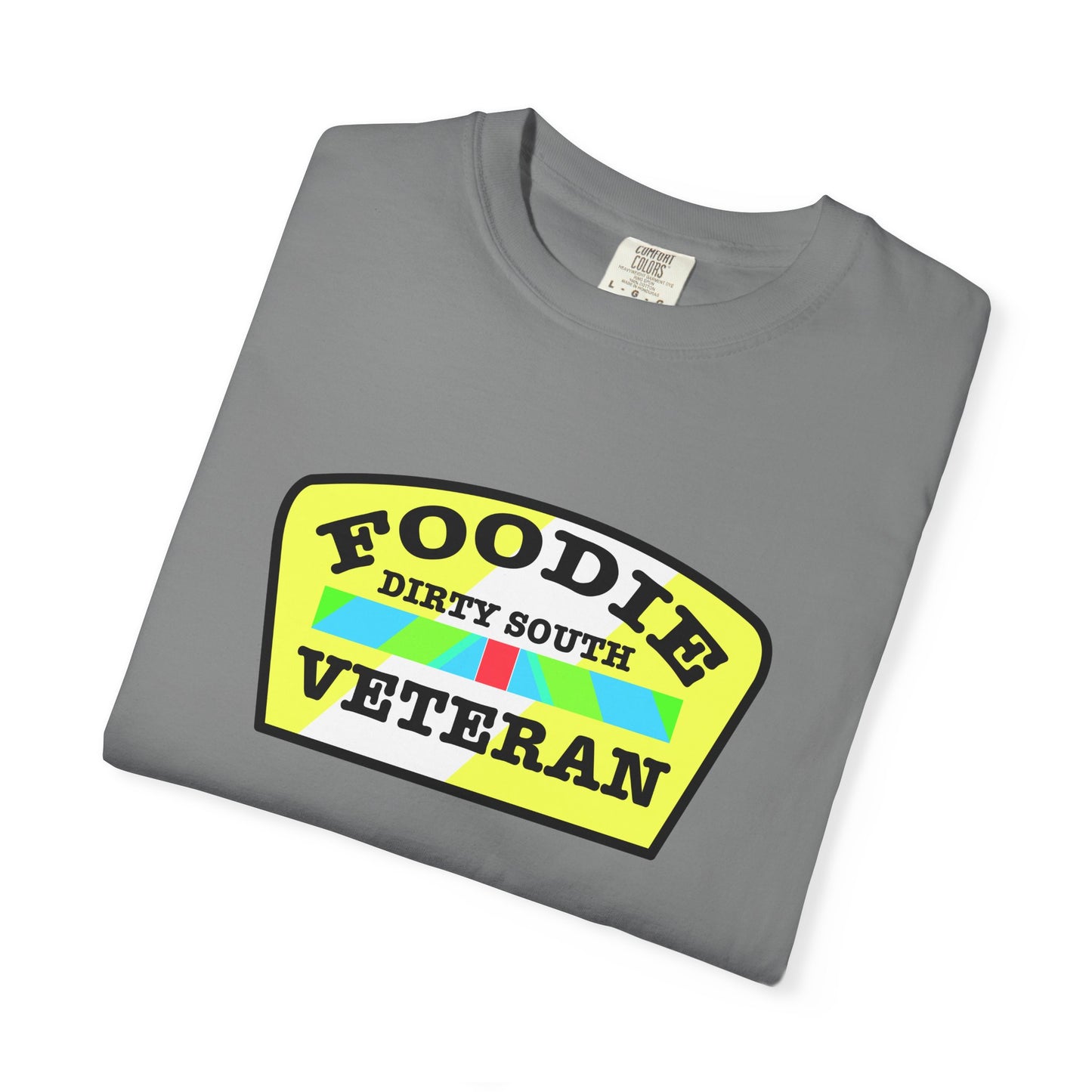 L.O.E.F Foodie Veteran DIRTY SOUTH Unisex Tee Shirt (Yellow and Black)
