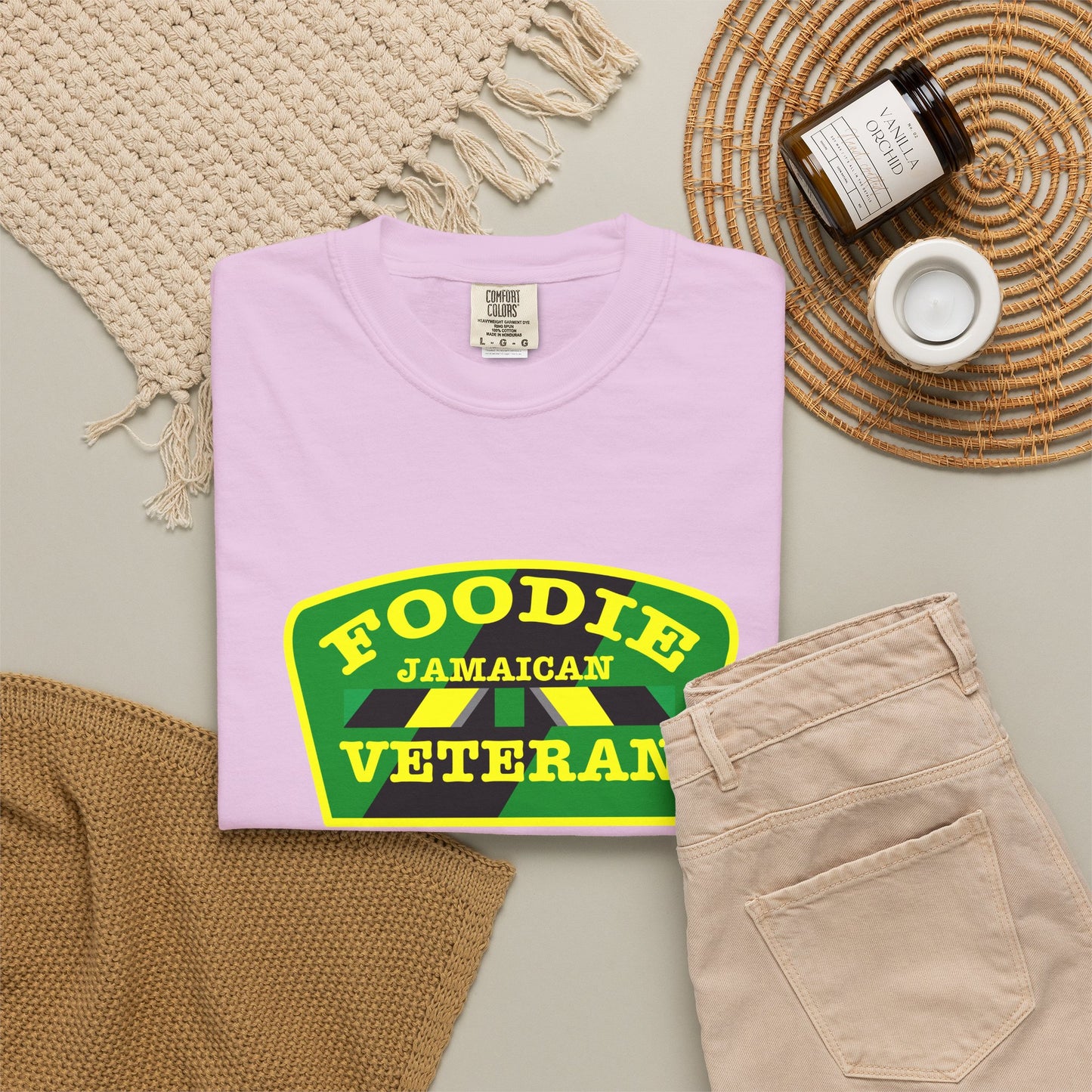 L.O.E.F Foodie Veteran Jamaican Unisex Tee Shirt