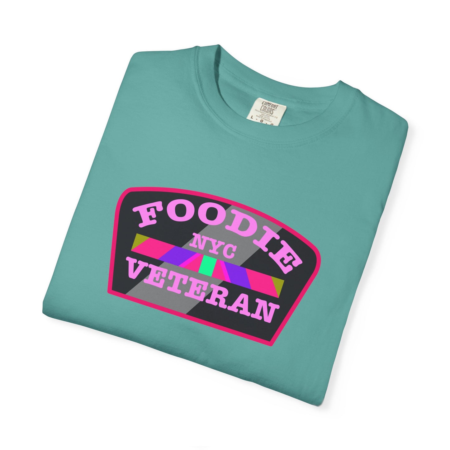 L.O.E.F Foodie Veteran NYC Unisex Tee Shirt (Pink)