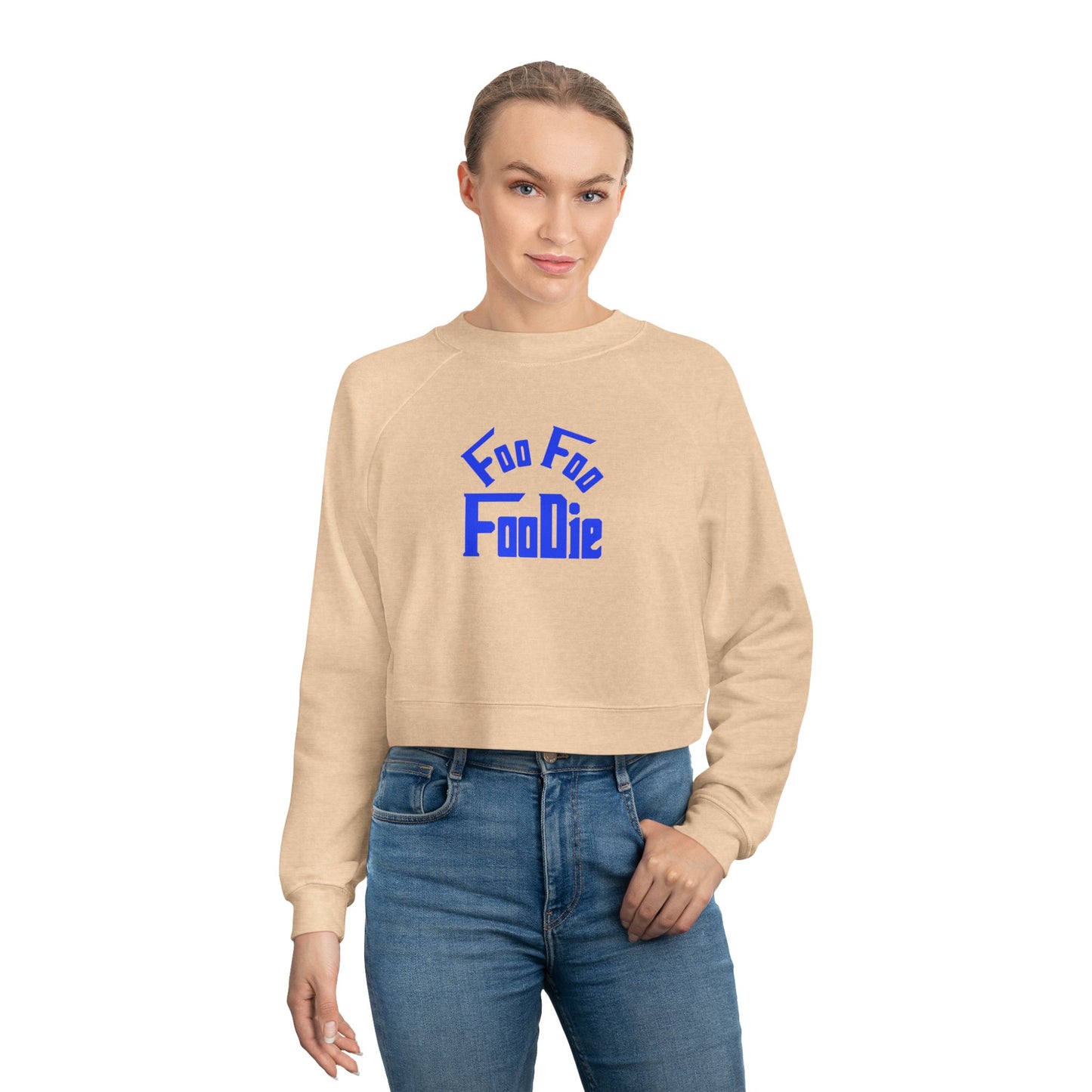 L.O.E.F Women's Cropped Pullover (Dark Blue)