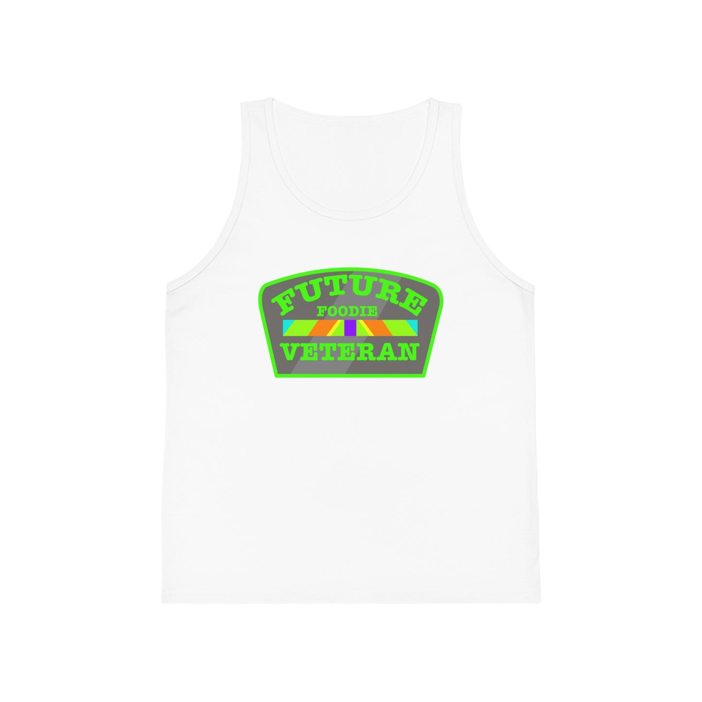 L.O.E.F Future Foodie Veteran Kids Tank Top (Neon Green)