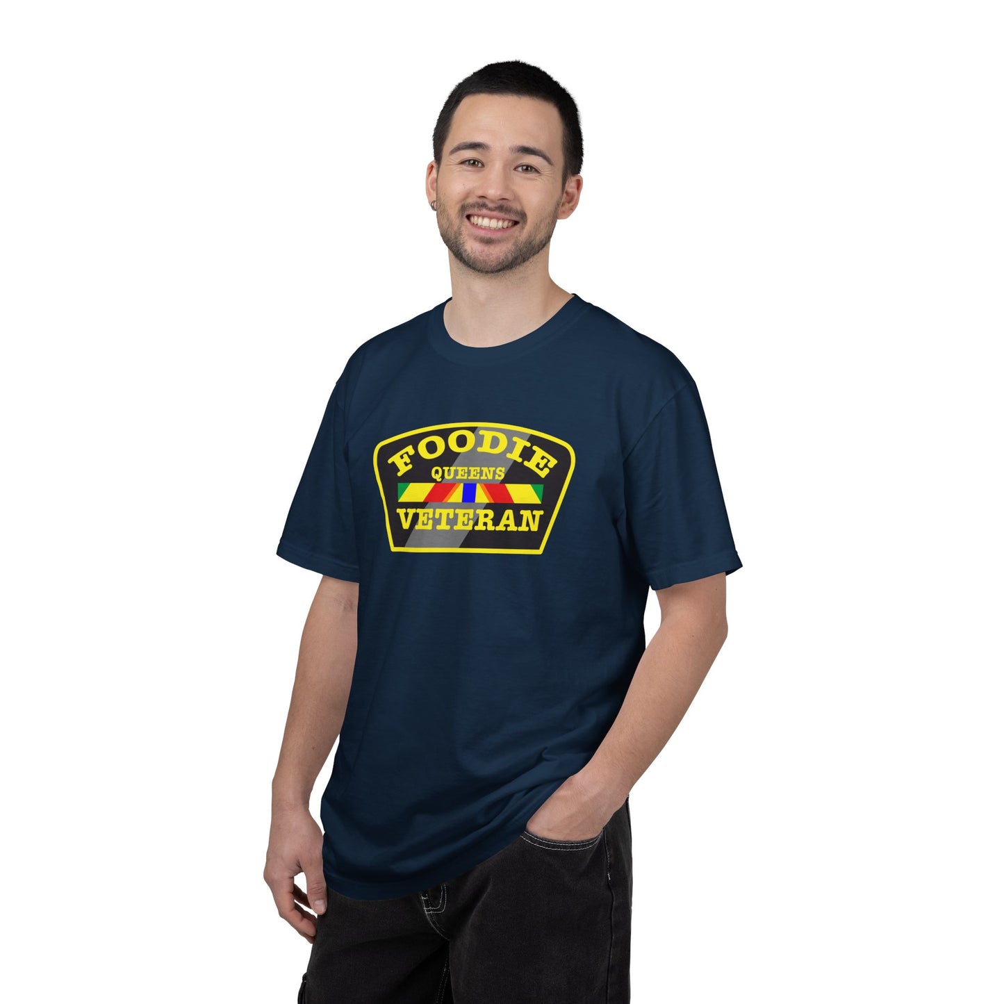 L.O.E.F Foodie Veteran QUEENS Unisex Tee Shirt (Yellow)