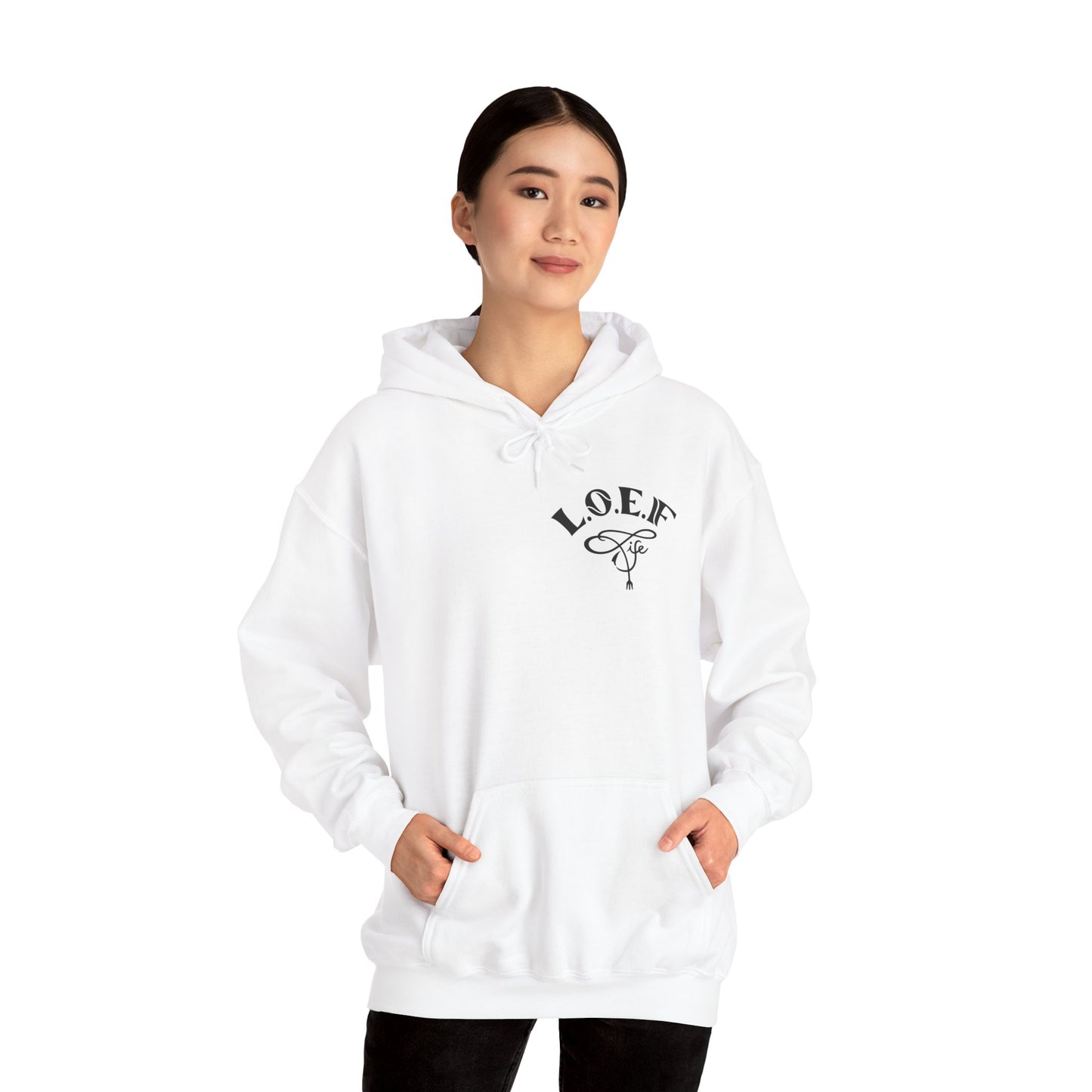 L.O.E.F Foodie 4Life Vegan Hoodie (Fiery Red)