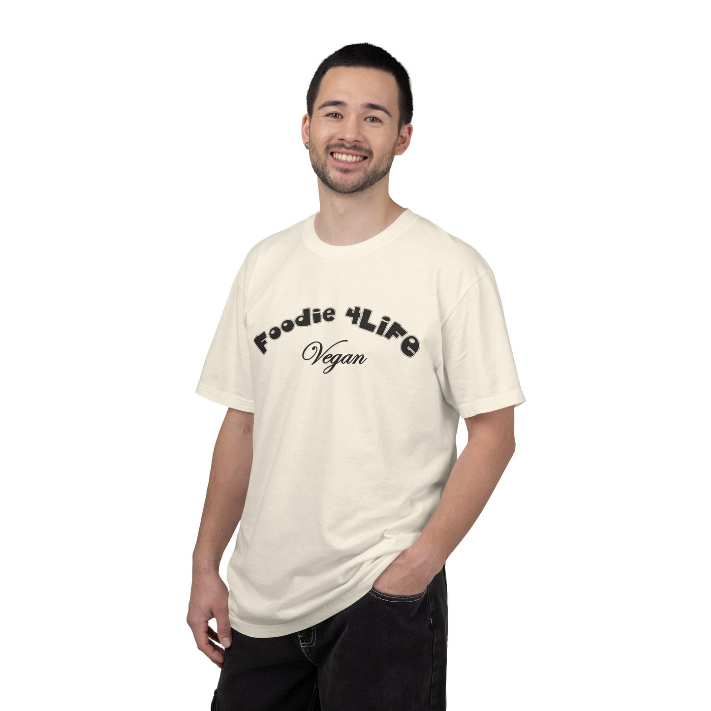 L.O.E.F Foodie 4Life Vegan Unisex Tee Shirt (Black)