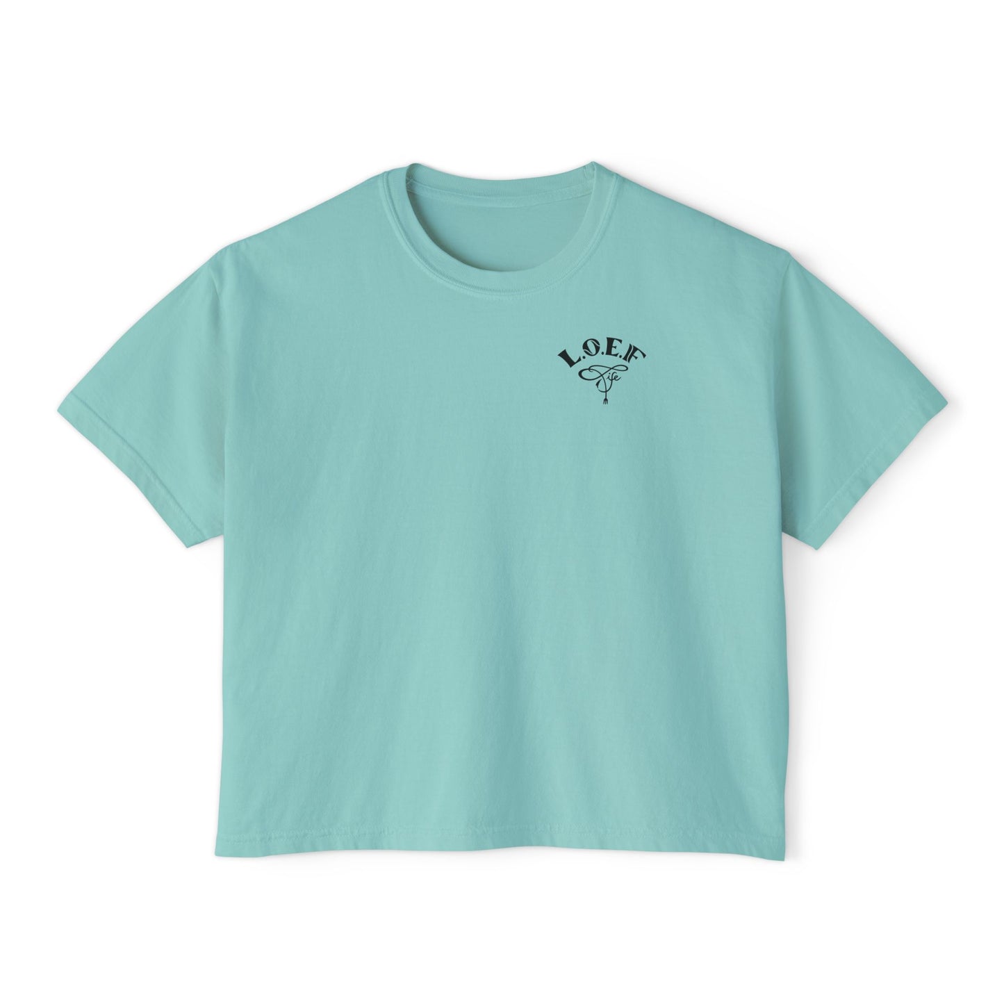 L.O.E.F Foodie 4Life Certified Boxy Tee (Fuchsia)
