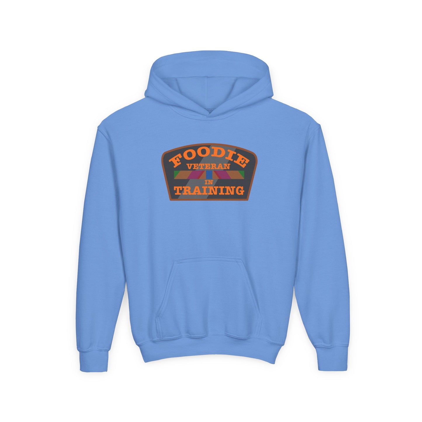L.O.E.F Foodie Veteran In Training Kids Hoodie (Orange)