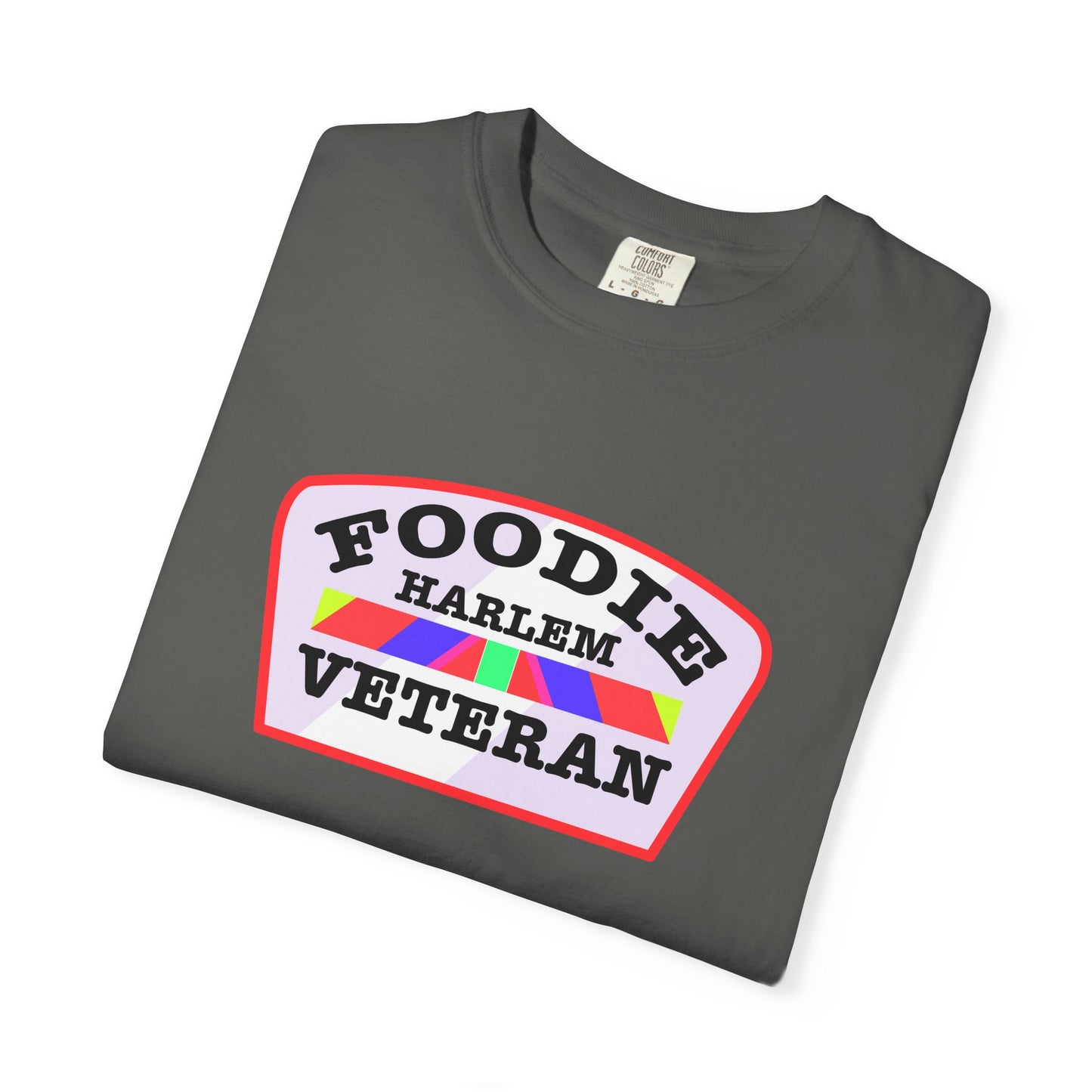 L.O.E.F Foodie Veteran HARLEM Unisex Tee Shirt (Soft Pink)