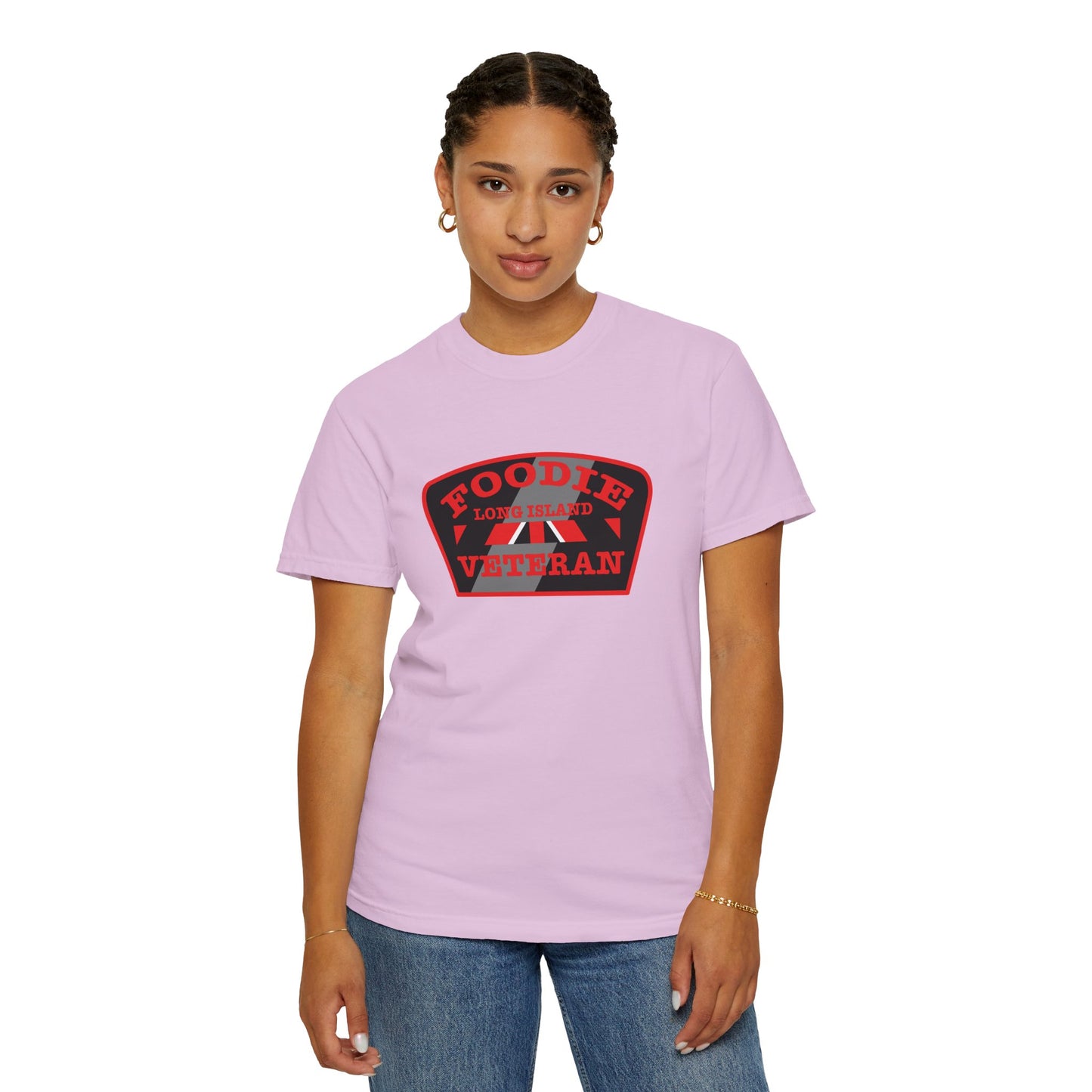 L.O.E.F Foodie Veteran Long Island Unisex Tee Shirt (Red)