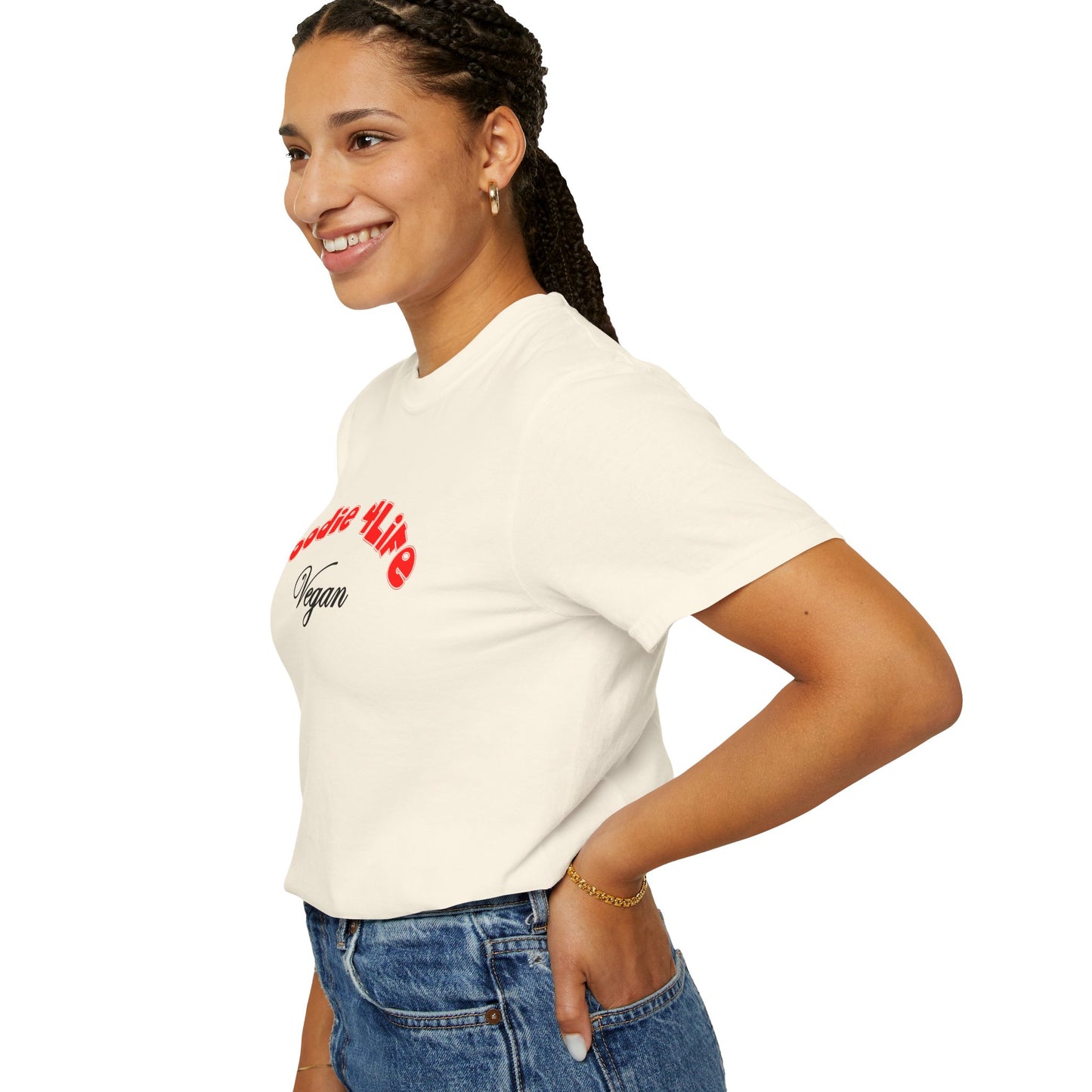 L.O.E.F Foodie 4Life Vegan Unisex Tee Shirt (Fiery Red)