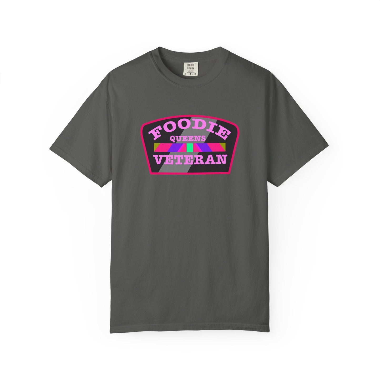 L.O.E.F Foodie Veteran QUEENS Unisex Tee Shirt (Pink)