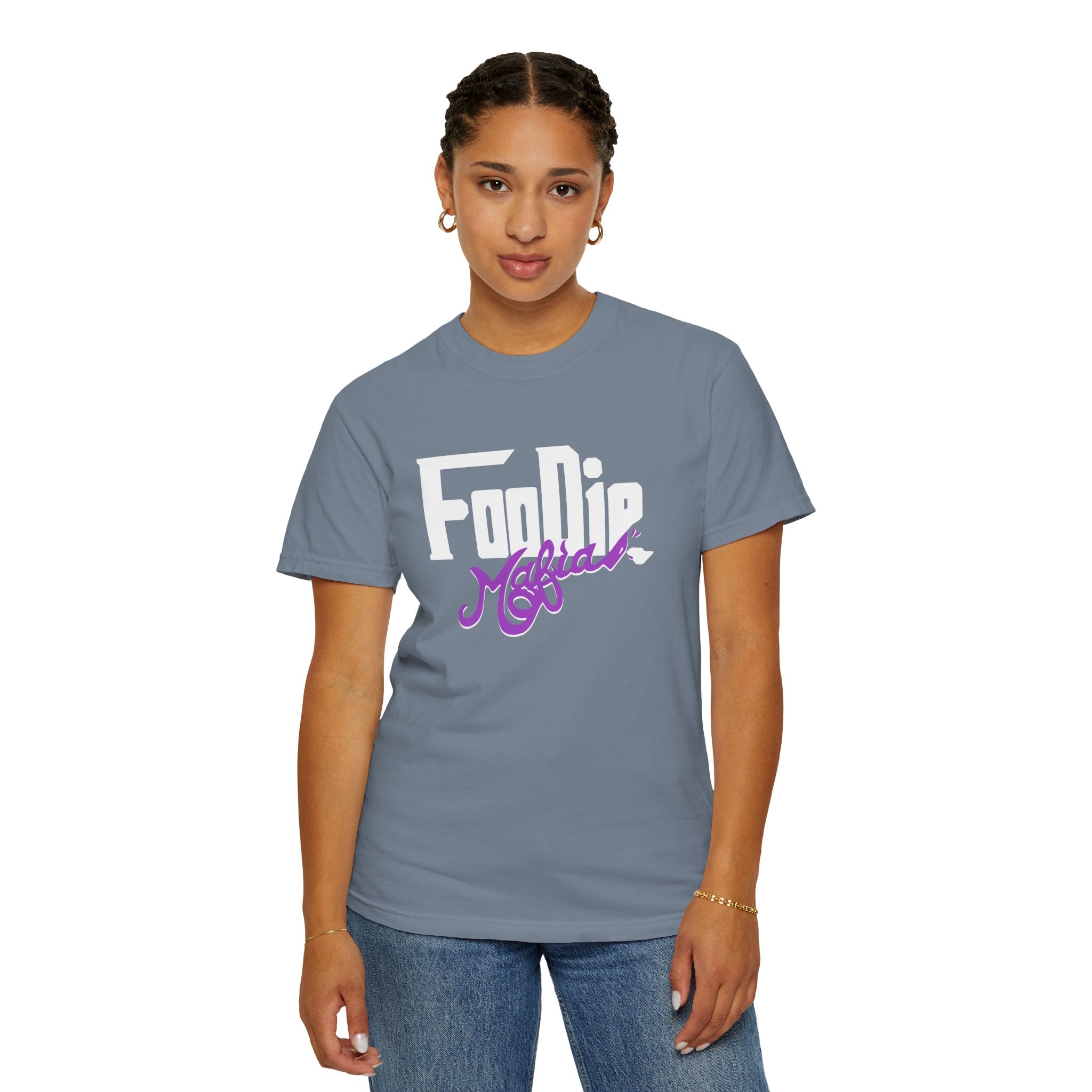 L.O.E.F Foodie Mafia Unisex Tee Shirt  (Purple)