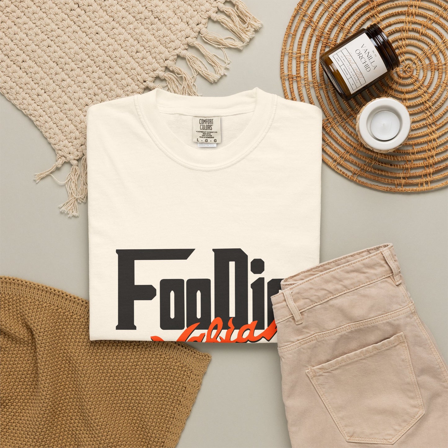 L.O.E.F Foodie Mafia Unisex Tee Shirt (Flat Red)