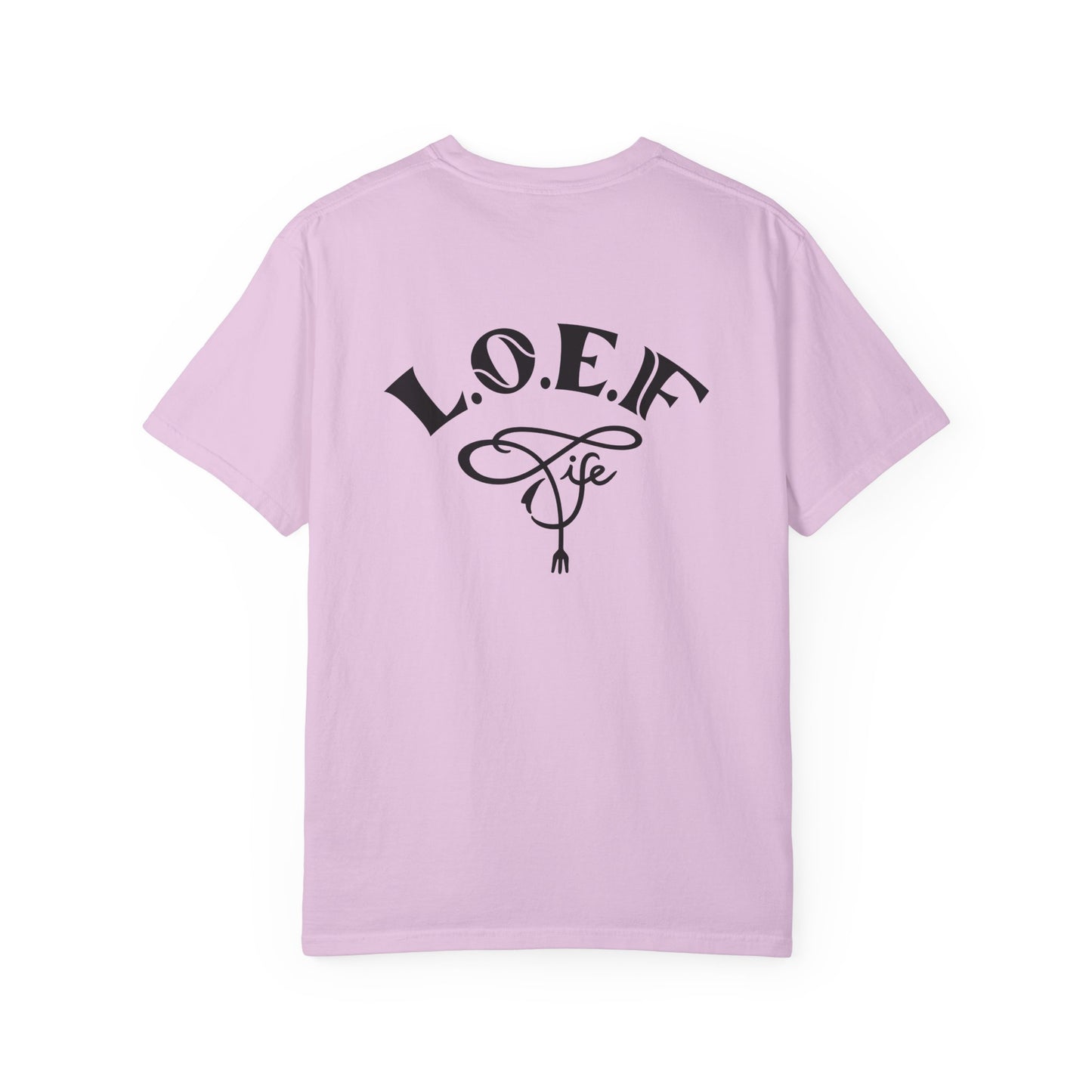 L.O.E.F Foodie 4Life Vegan Unisex Tee Shirt (Black)