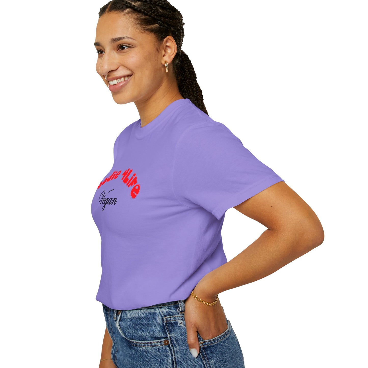 L.O.E.F Foodie 4Life Vegan Unisex Tee Shirt (Fiery Red)