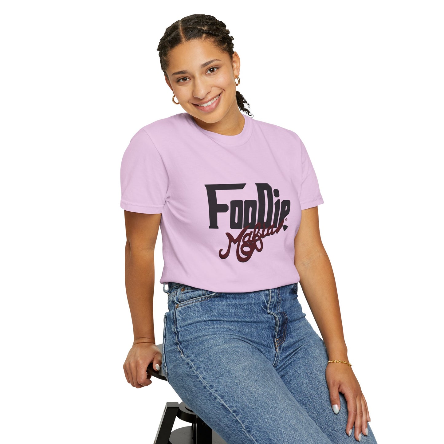 L.O.E.F Foodie Mafia Unisex Tee shirt (Maroon)