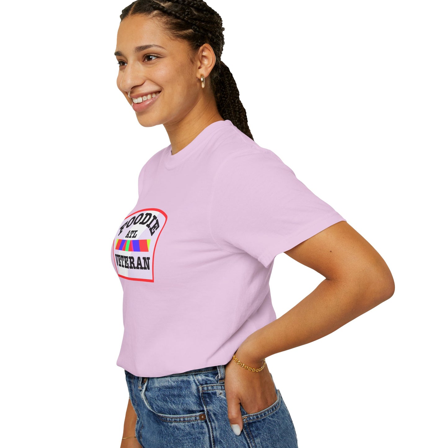 L.O.E.F Foodie Veteran ATL Unisex Tee Shirt (Soft Pink)