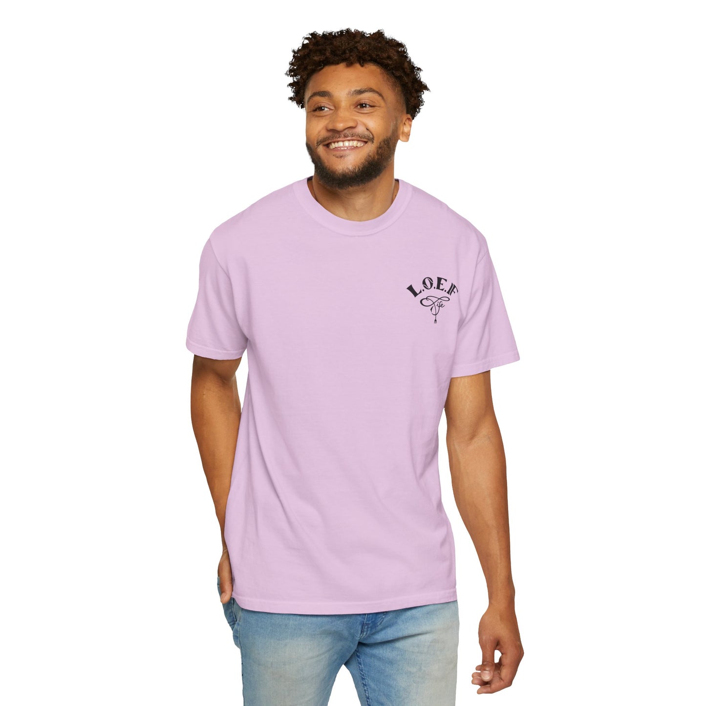 L.O.E.F LIFESTYLE OF EVERYDAY FOODIES Unisex Tee Shirt (Black)