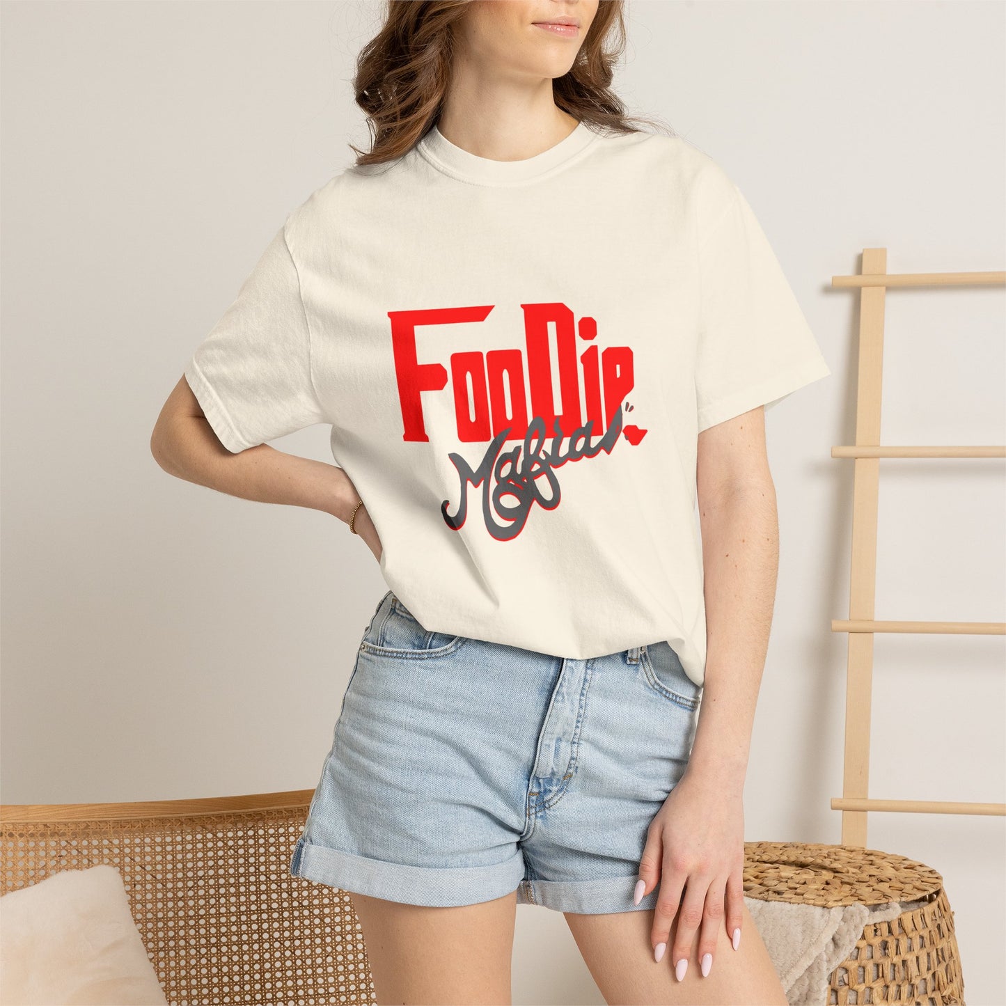 L.O.E.F Red Foodie Mafia Unisex Tee Shirt (Dark Grey)
