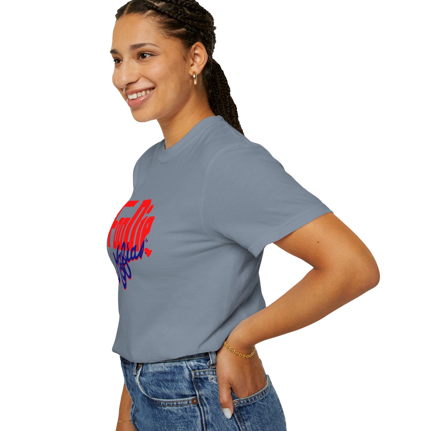 L.O.E.F Red Foodie Mafia Unisex Tee shirt (Dark Blue)