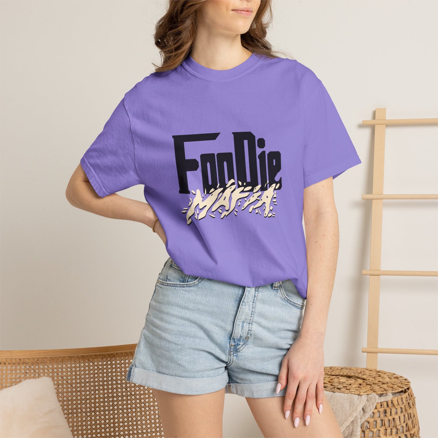 L.O.E.F Foodie Mafia Tee Shirt (Cream)