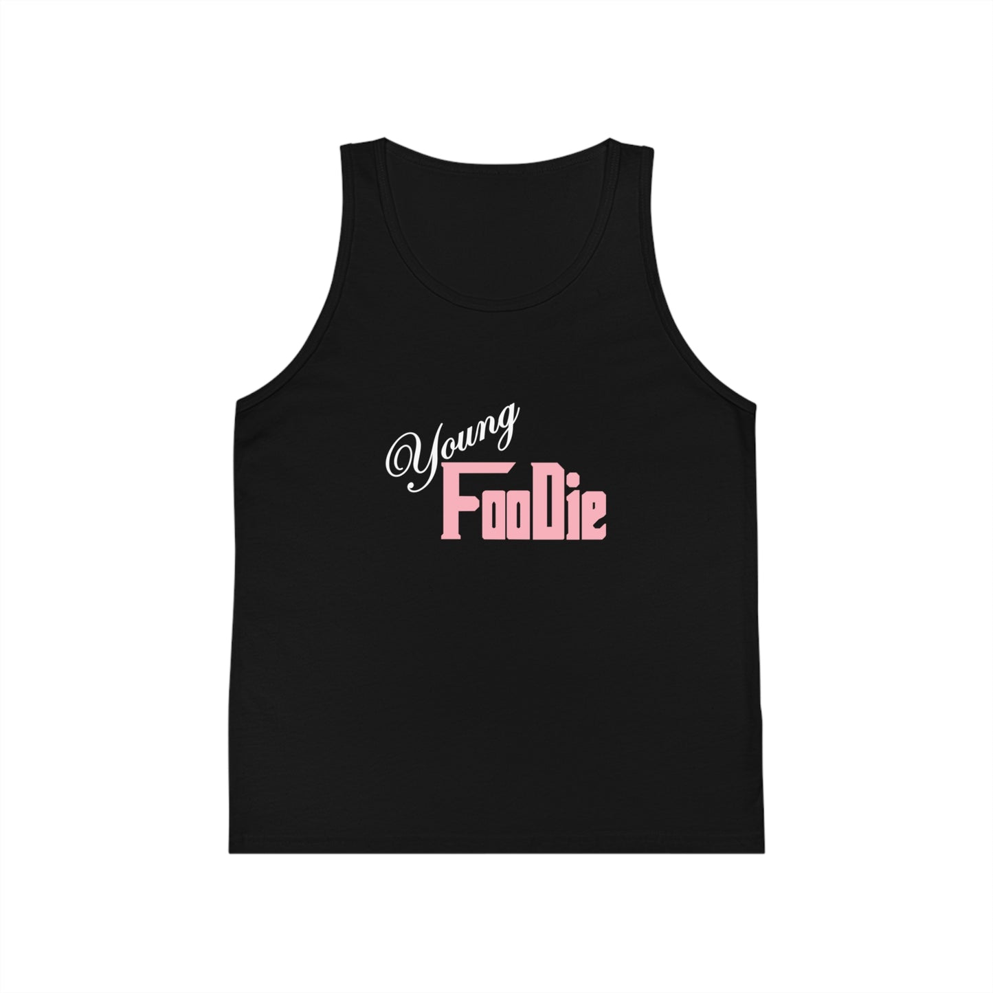 L.O.E.F White Young Foodie Kid Tank Top (Soft Pink)