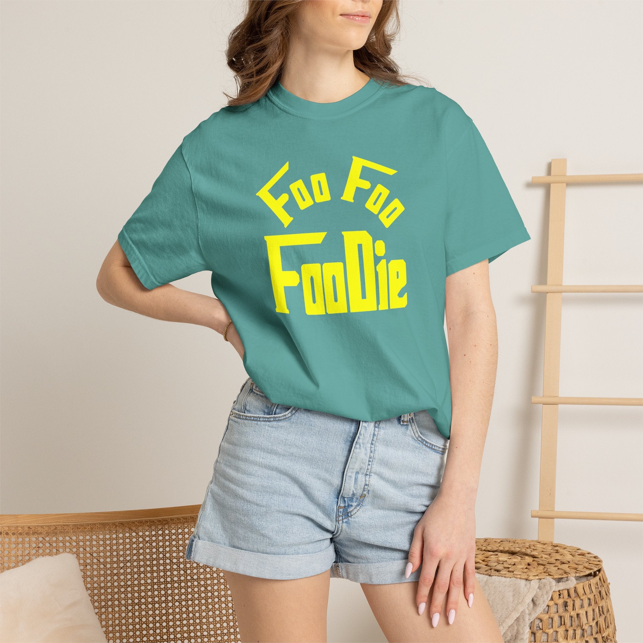 L.O.E.F FOO FOO FOODIE Unisex Tee shirt (Yellow)