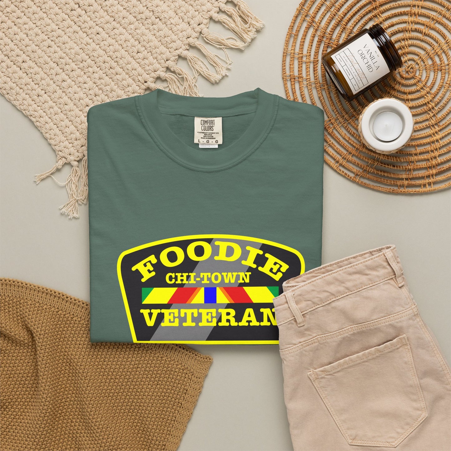 L.O.E.F Foodie Veteran CHI-TOWN Unisex Tee Shirt