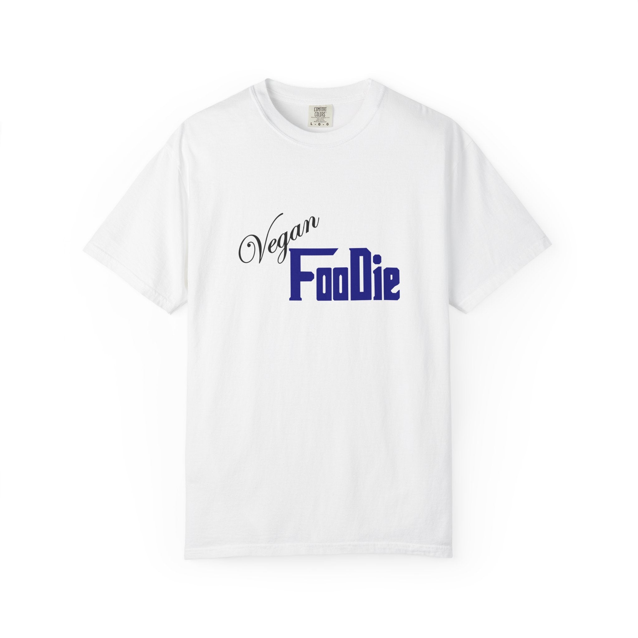 L.O.E.F Unisex Vegan Foodie Tee Shirt (Dark Blue)