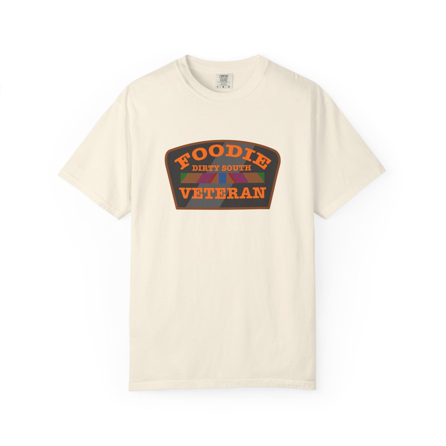L.O.E.F Foodie Veteran DIRTY SOUTH Unisex Tee Shirt (Orange)