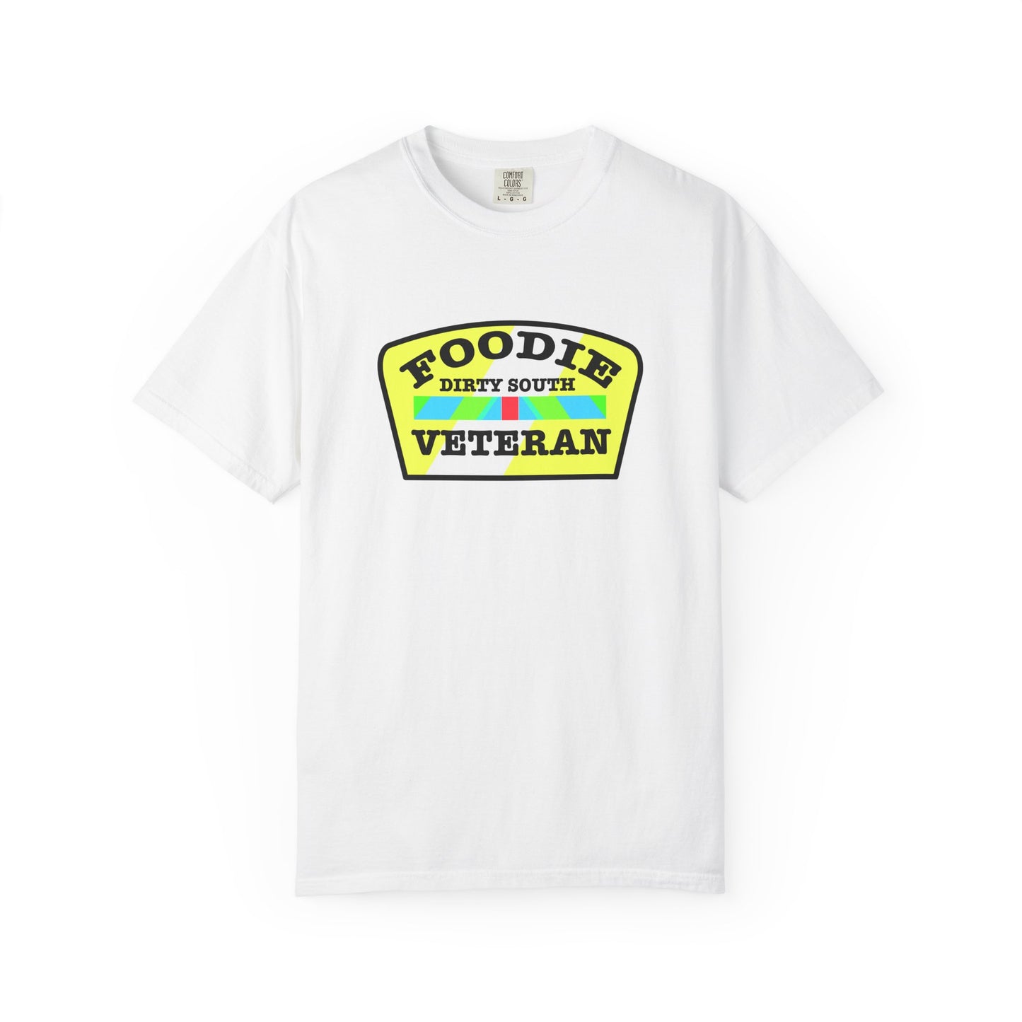 L.O.E.F Foodie Veteran DIRTY SOUTH Unisex Tee Shirt (Yellow and Black)