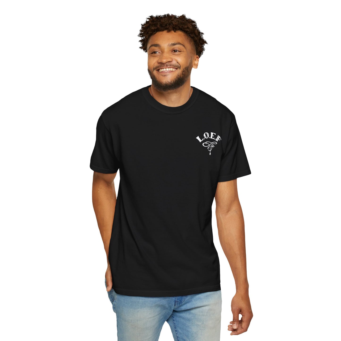 L.O.E.F LIFESTYLE OF EVERYDAY FOODIES Unisex Tee Shirt (White)