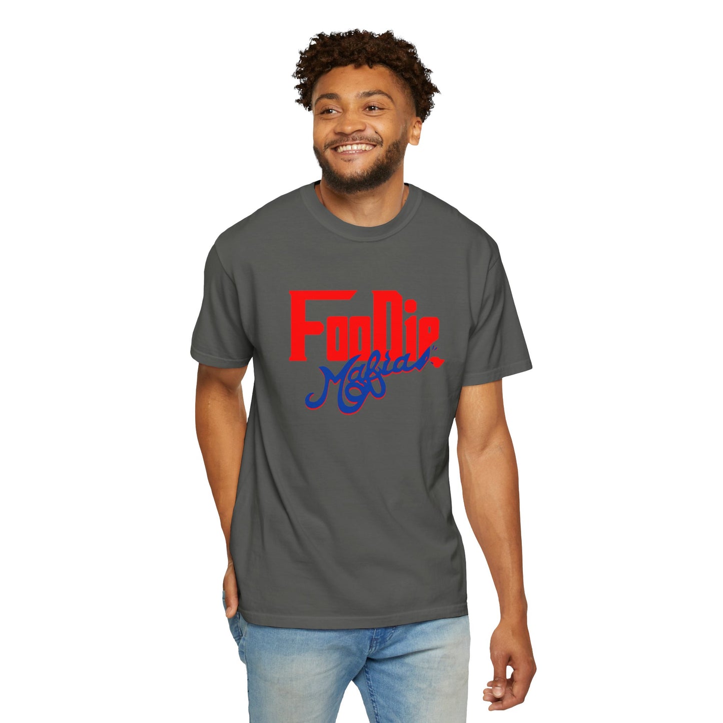 L.O.E.F Red Foodie Mafia Unisex Tee shirt (Cobalt Blue)