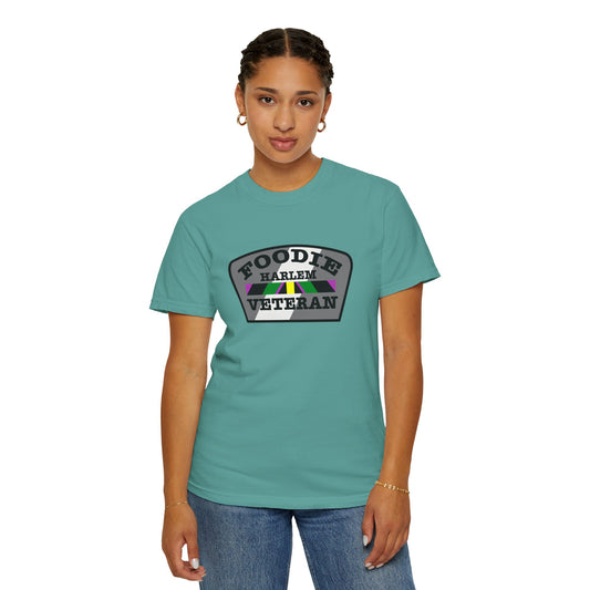L.O.E.F Foodie Veteran Harlem Unisex Tee Shirt (Gray)