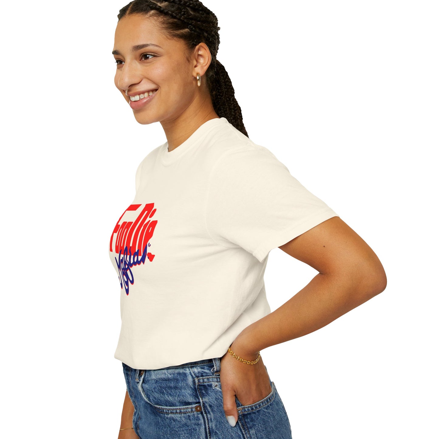 L.O.E.F Red Foodie Mafia Unisex Tee shirt (Dark Blue)