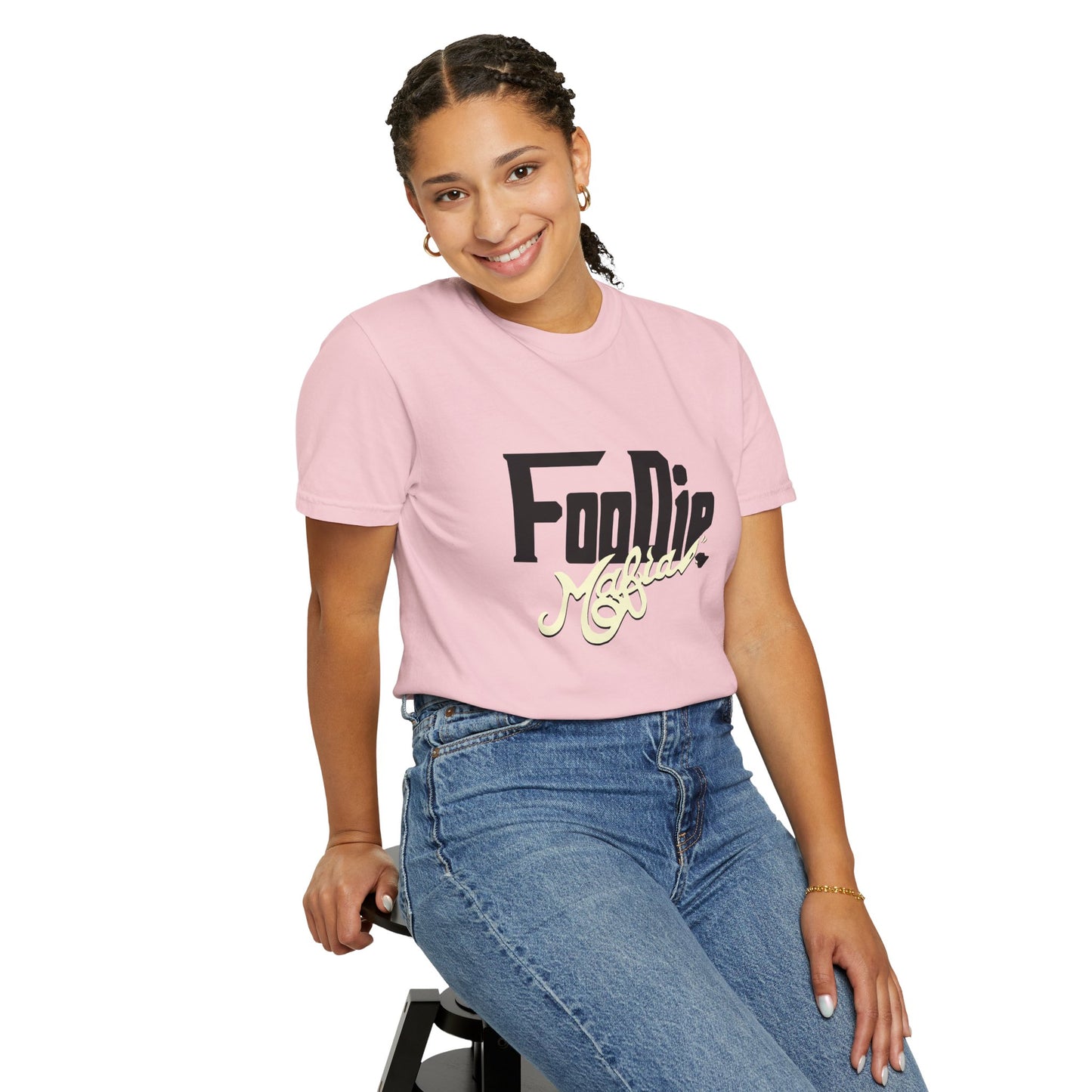 L.O.E.F Foodie Mafia Unisex Tee shirt (Cream)