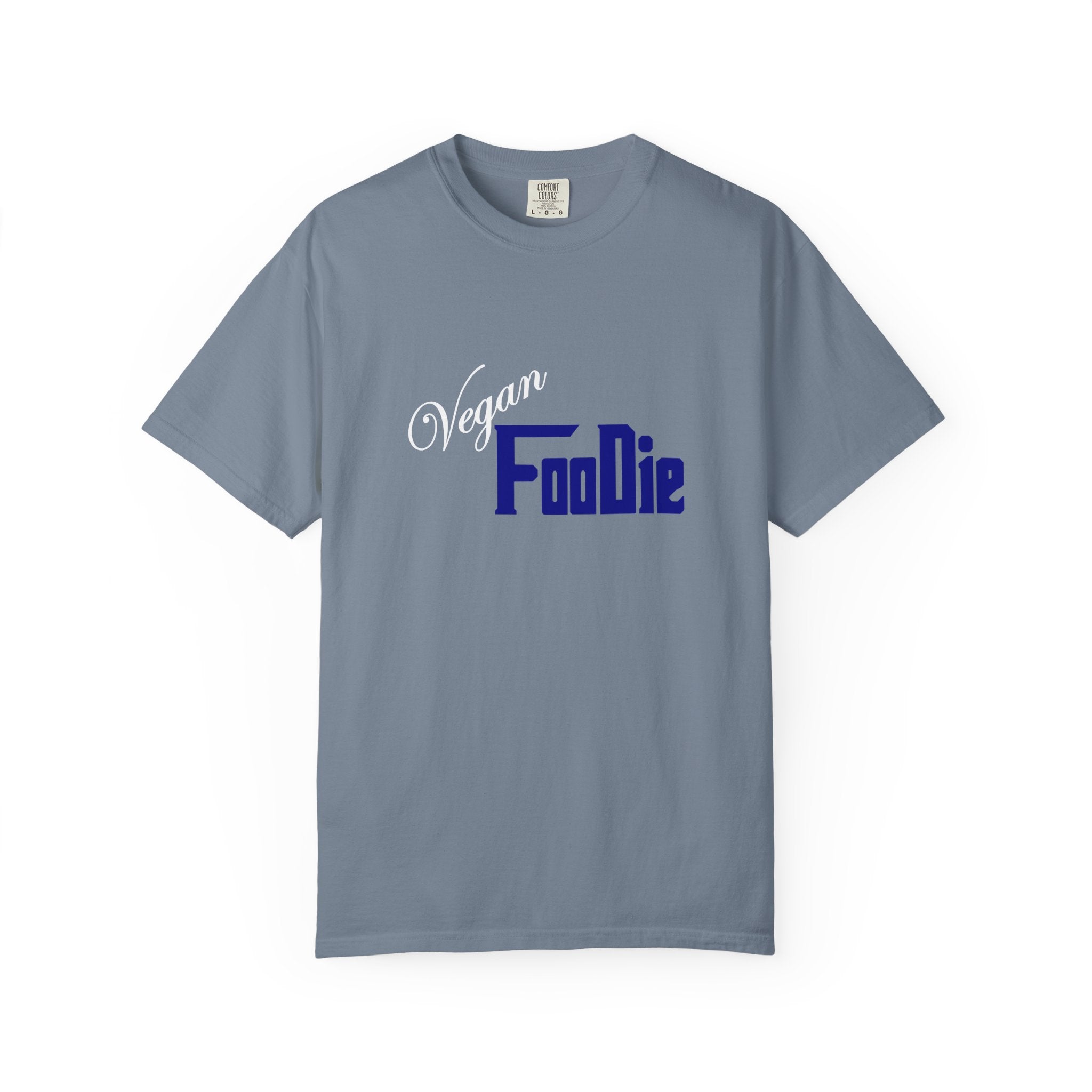 L.O.E.F Unisex Vegan Foodie Tee Shirt (Dark Blue)