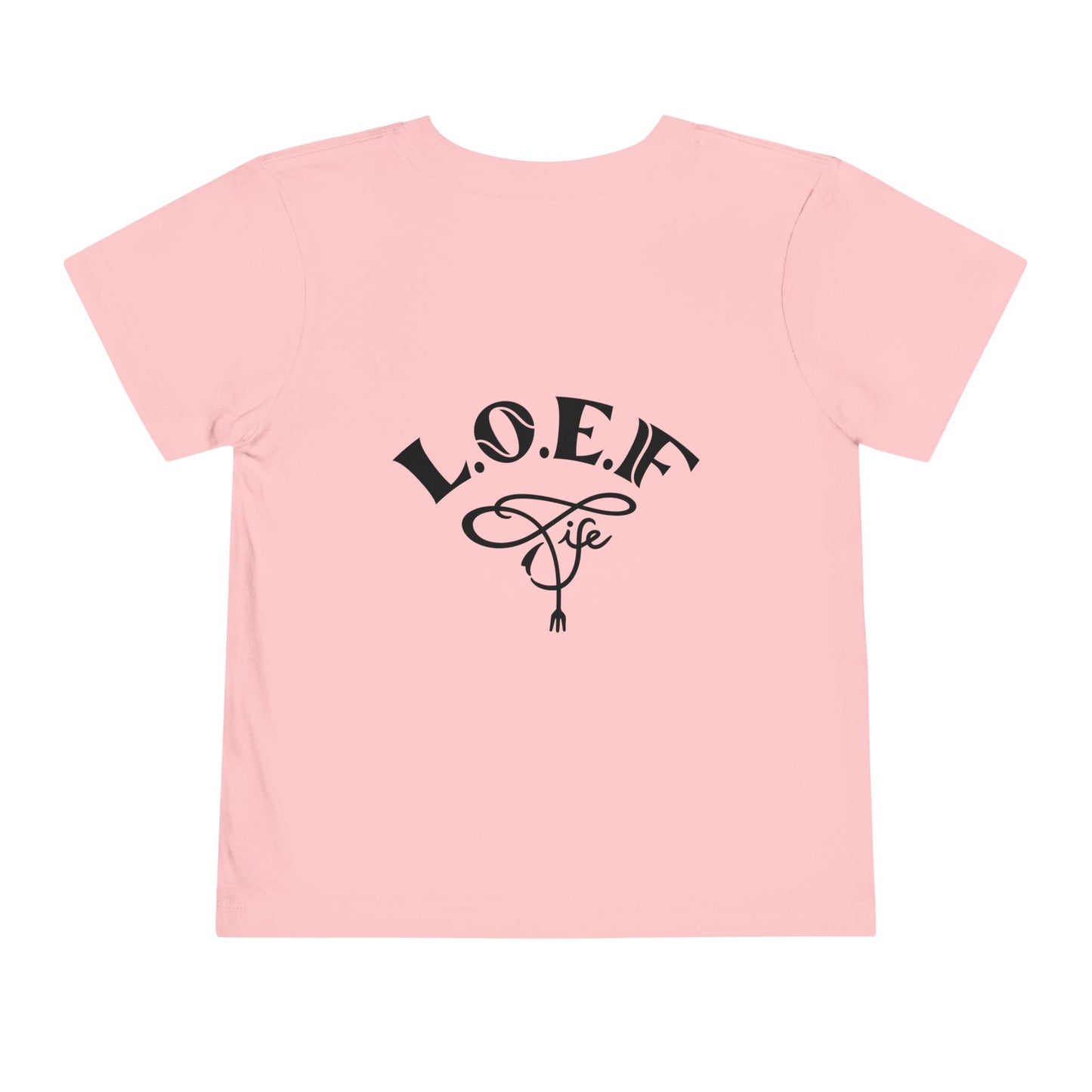 L.O.E.F Foodie 4Life Baby Tee Shirt  (Black)