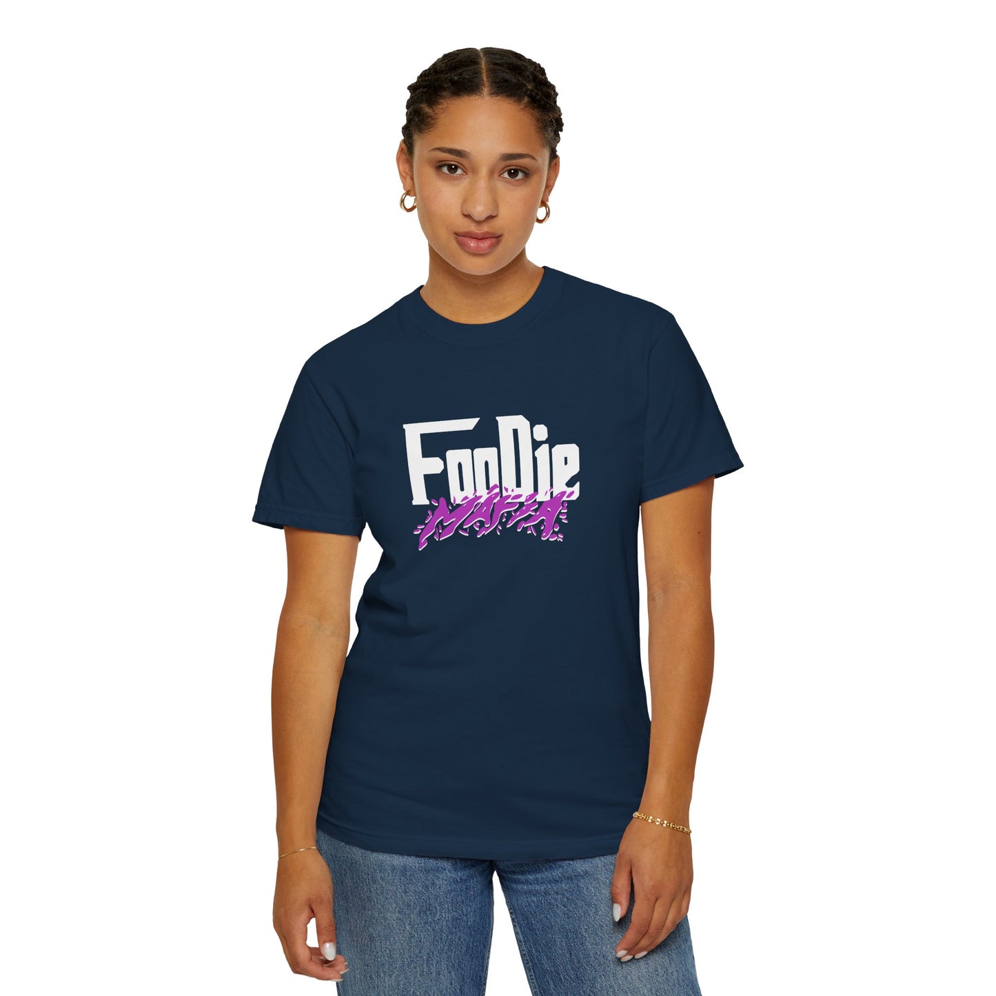 L.O.E.F White Foodie Mafia Tee Shirt (Purple)