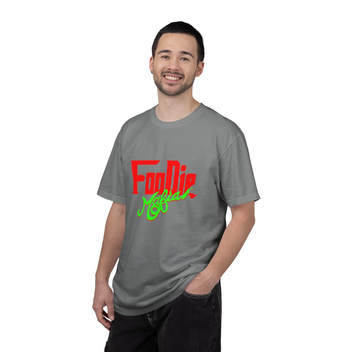 L.O.E.F Red Foodie Mafia Unisex Tee Shirt (Neon Green)