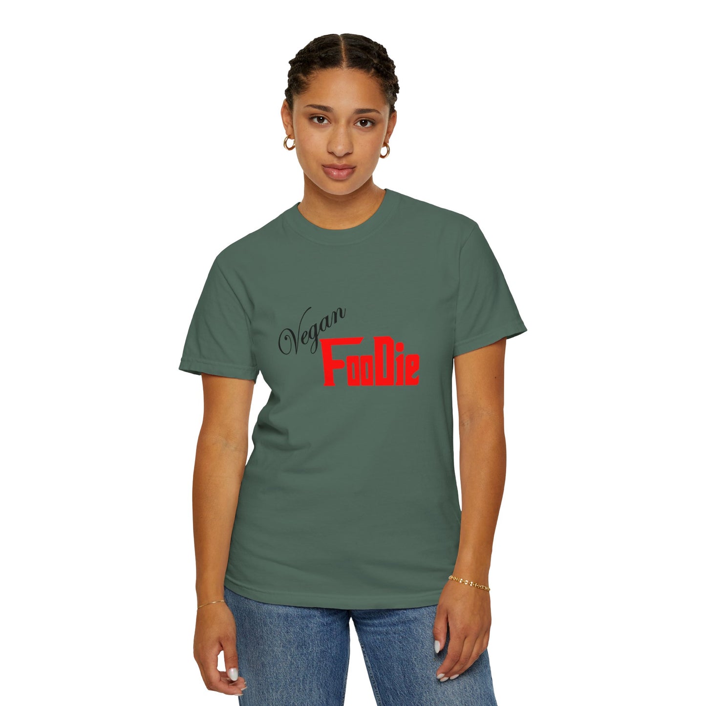 L.O.E.F Unisex Vegan Foodie Tee Shirt (Fiery Red)