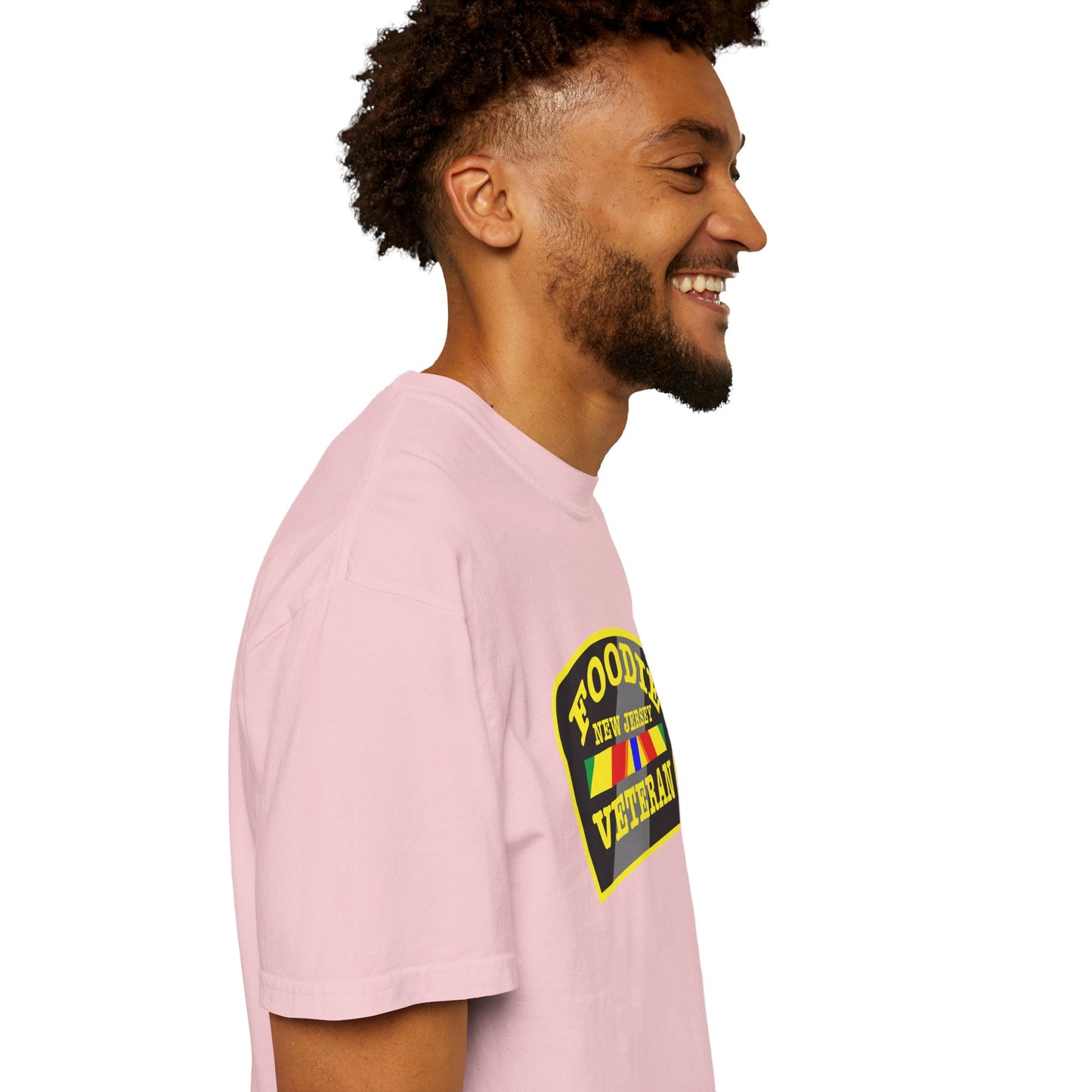 L.O.E.F Foodie Veteran NEW JERSEY Unisex Tee Shirt (Yellow)