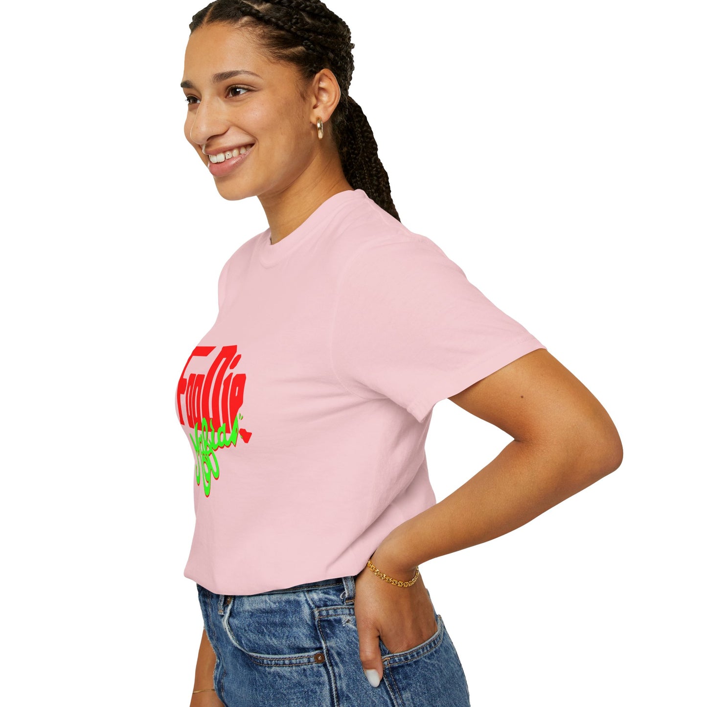 L.O.E.F Red Foodie Mafia Unisex Tee Shirt (Neon Green)